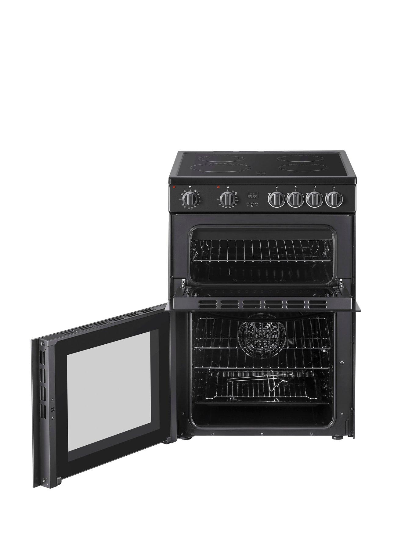 Image 2 of 6 of Swan SX16730B 60cm Electric Double Oven Ceramic Hob Cooker - Black