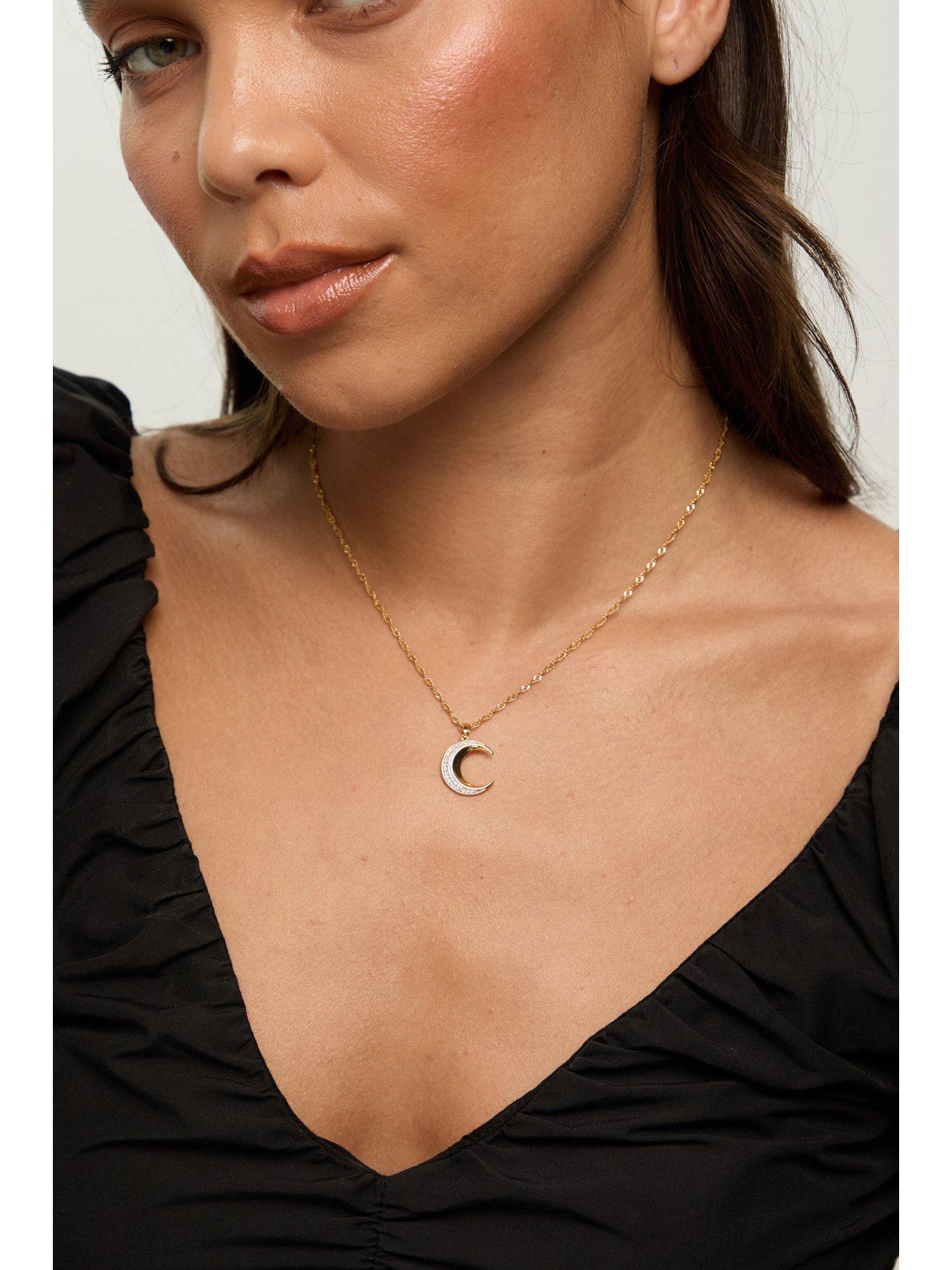 Image 2 of 4 of Jon Richard 18K Gold Plated Celestial Pendant - Gift Box