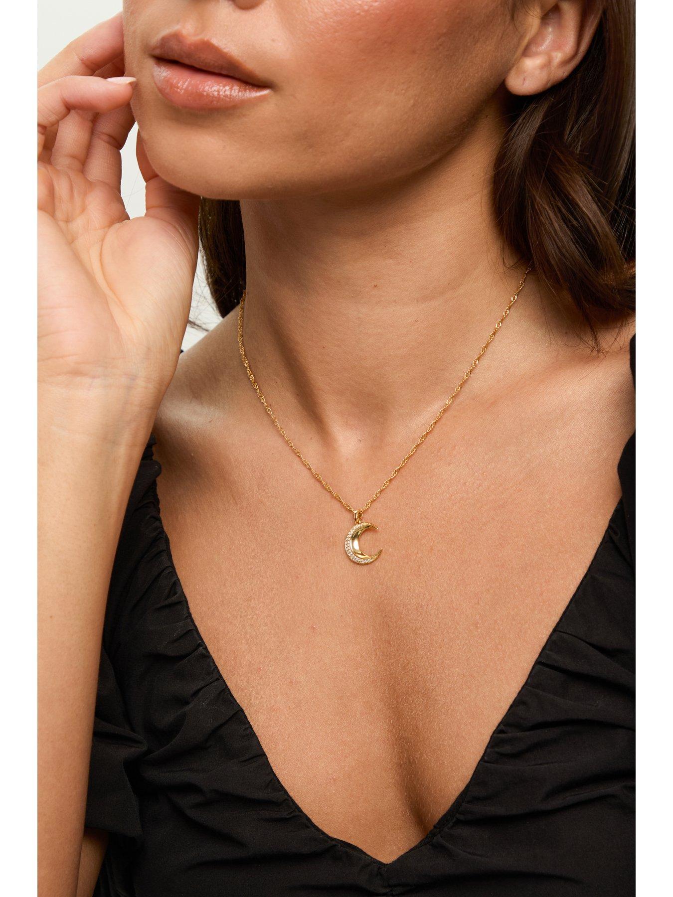 Image 4 of 4 of Jon Richard 18K Gold Plated Celestial Pendant - Gift Box