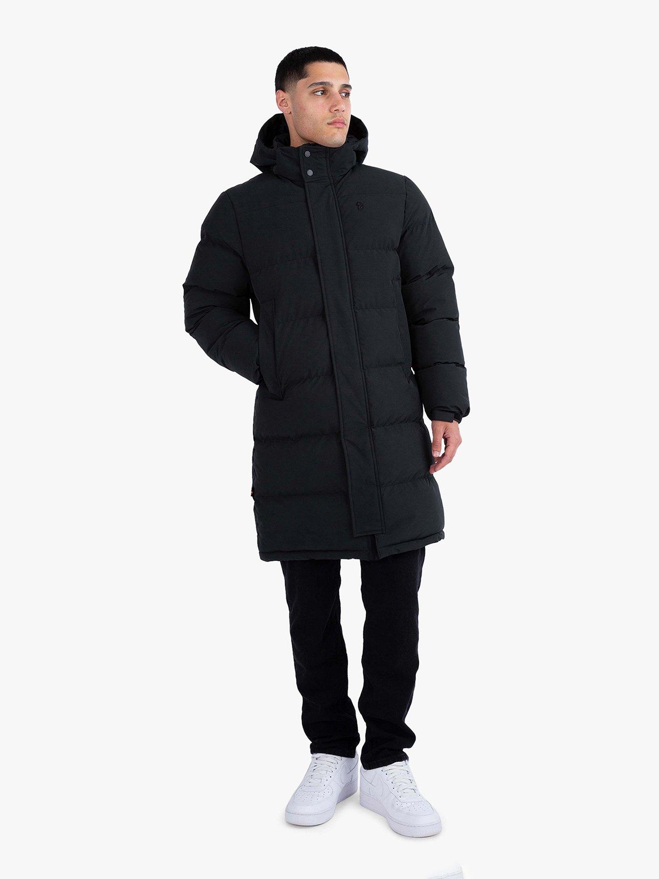 Luke 1977 Long Auckland Quilted Jacket - Black