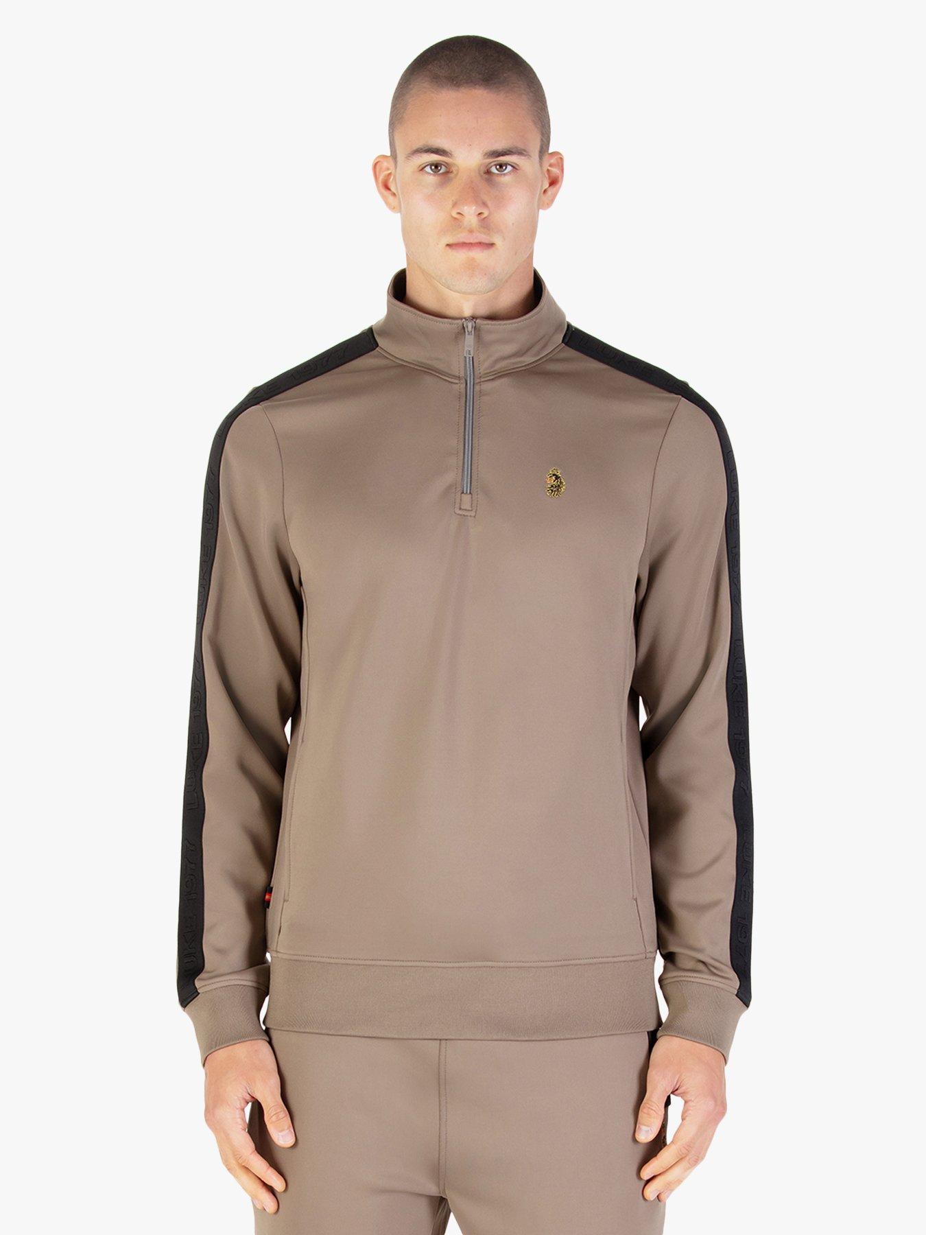 undefined Quarter Zip Sweatshirt - Brown