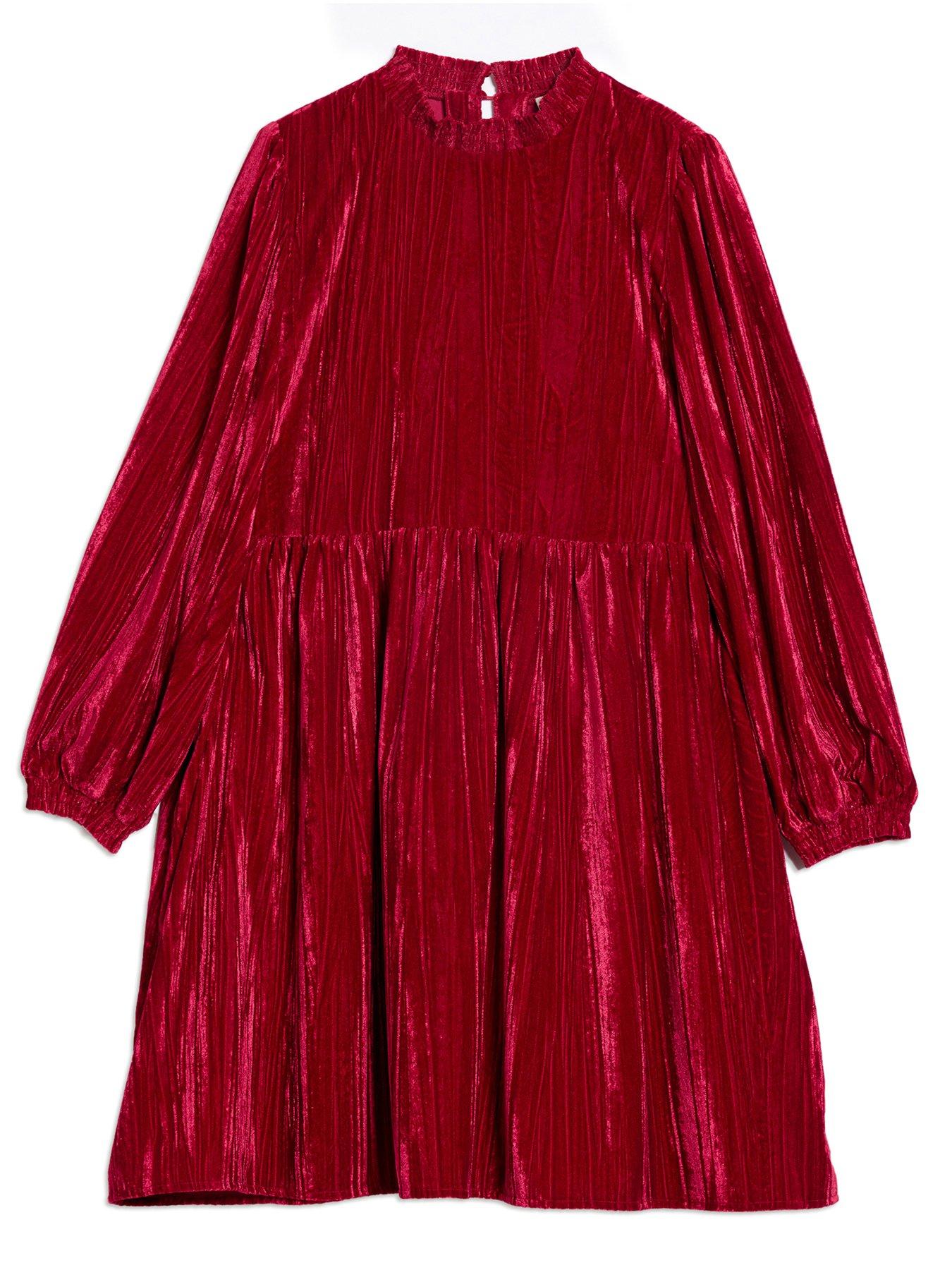 open lace back dress Burgundy Velvet V-Neck Short Sleeves Long Formal Dress Burgundy / US 8