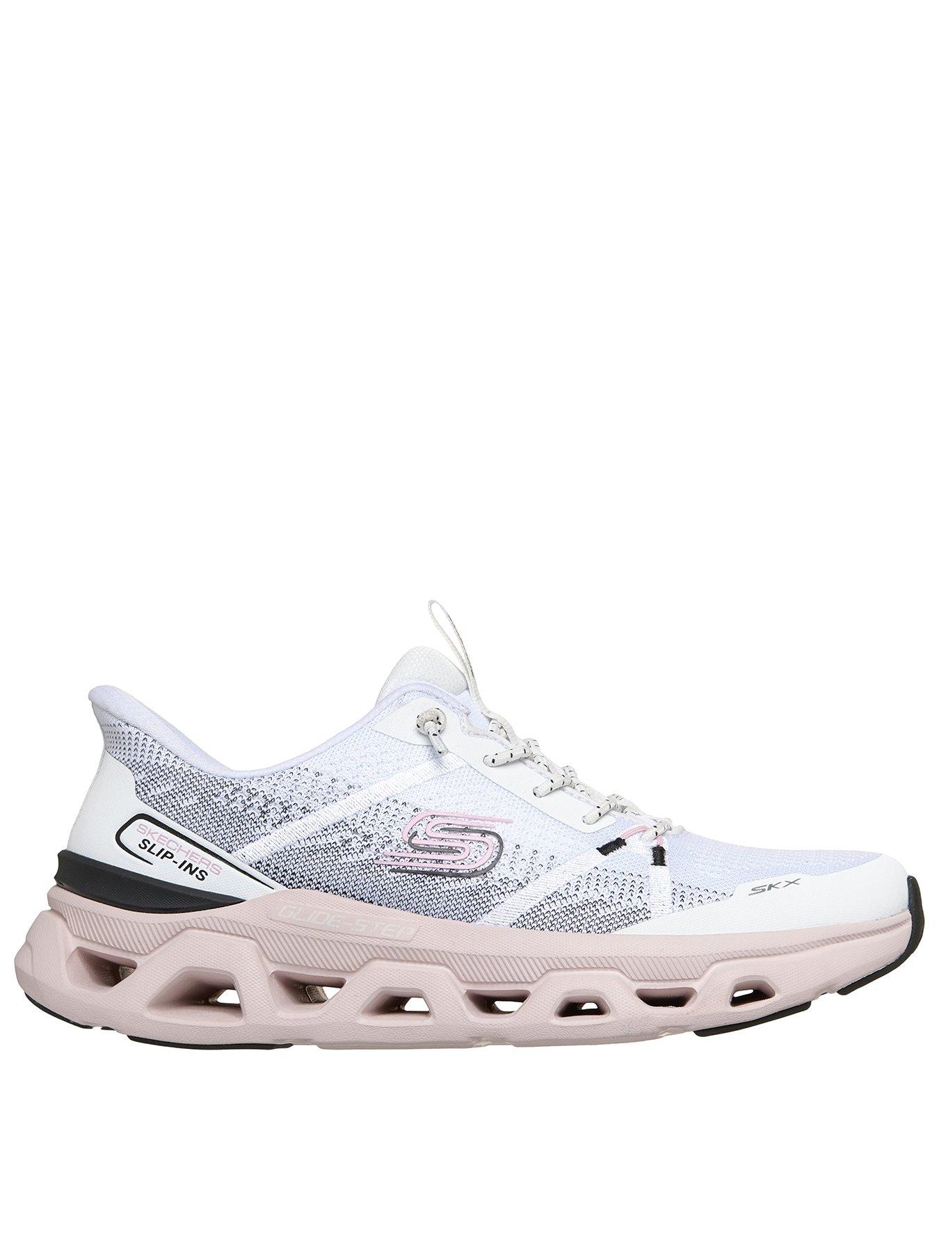 Skechers Glide-step Altus Fast Lane Bungee Lace Slip-ins Trainer - White Mesh
