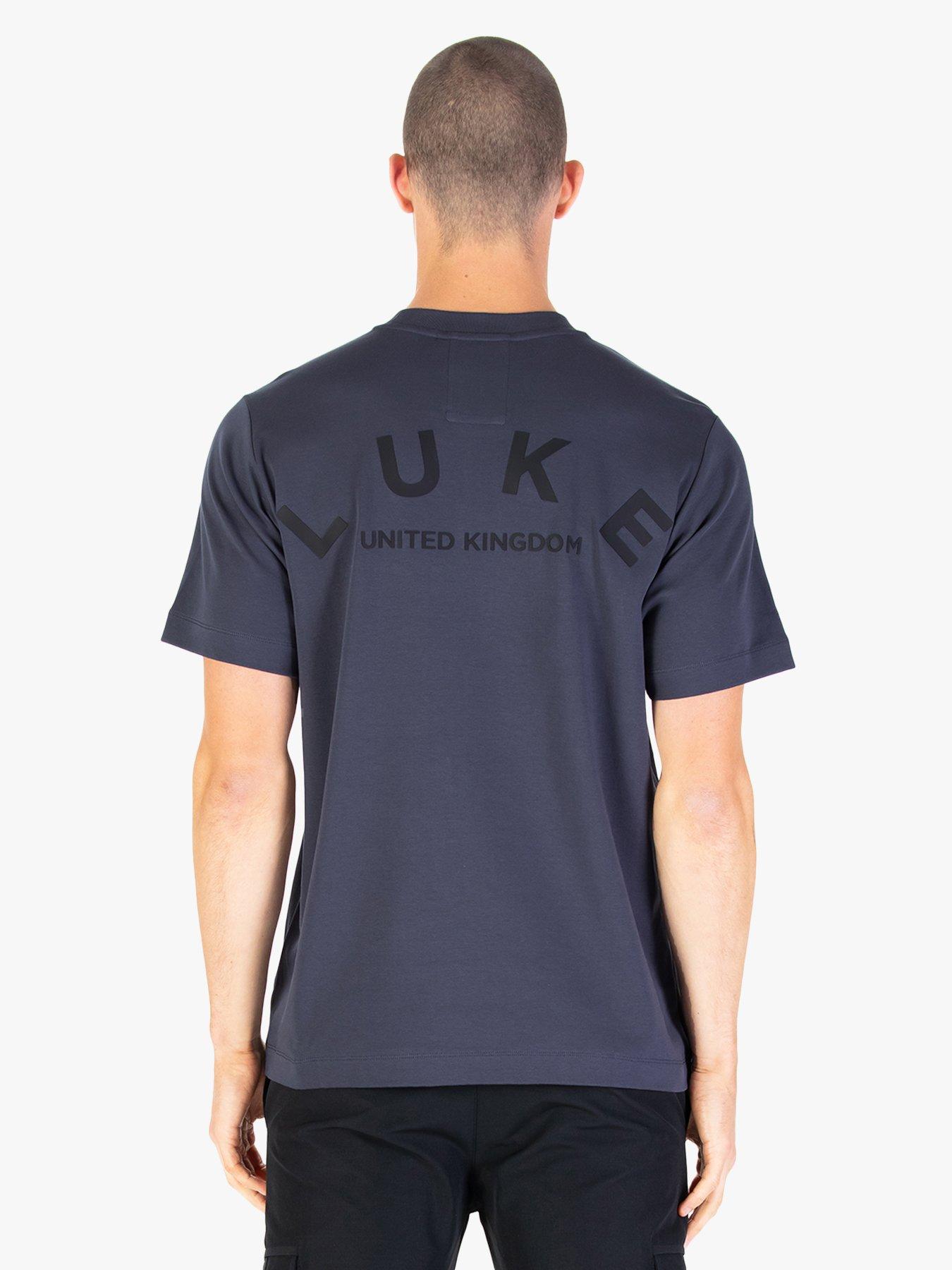 undefined Luxembourg Back Graphic T-shirt - Navy