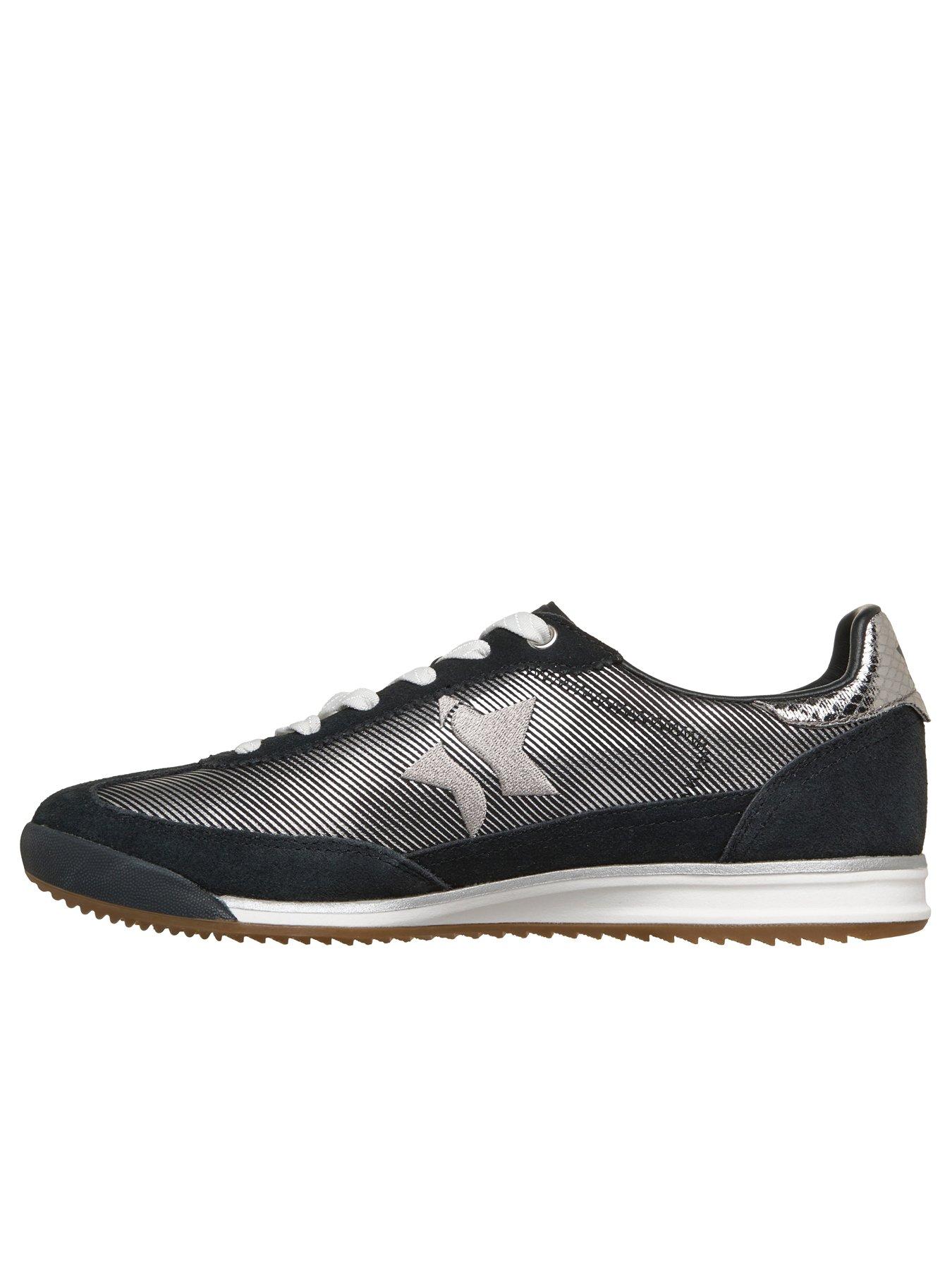 Image 5 of 5 of Skechers Skx 92 Perfectly Shimmer Textile Suede Trainer - Black