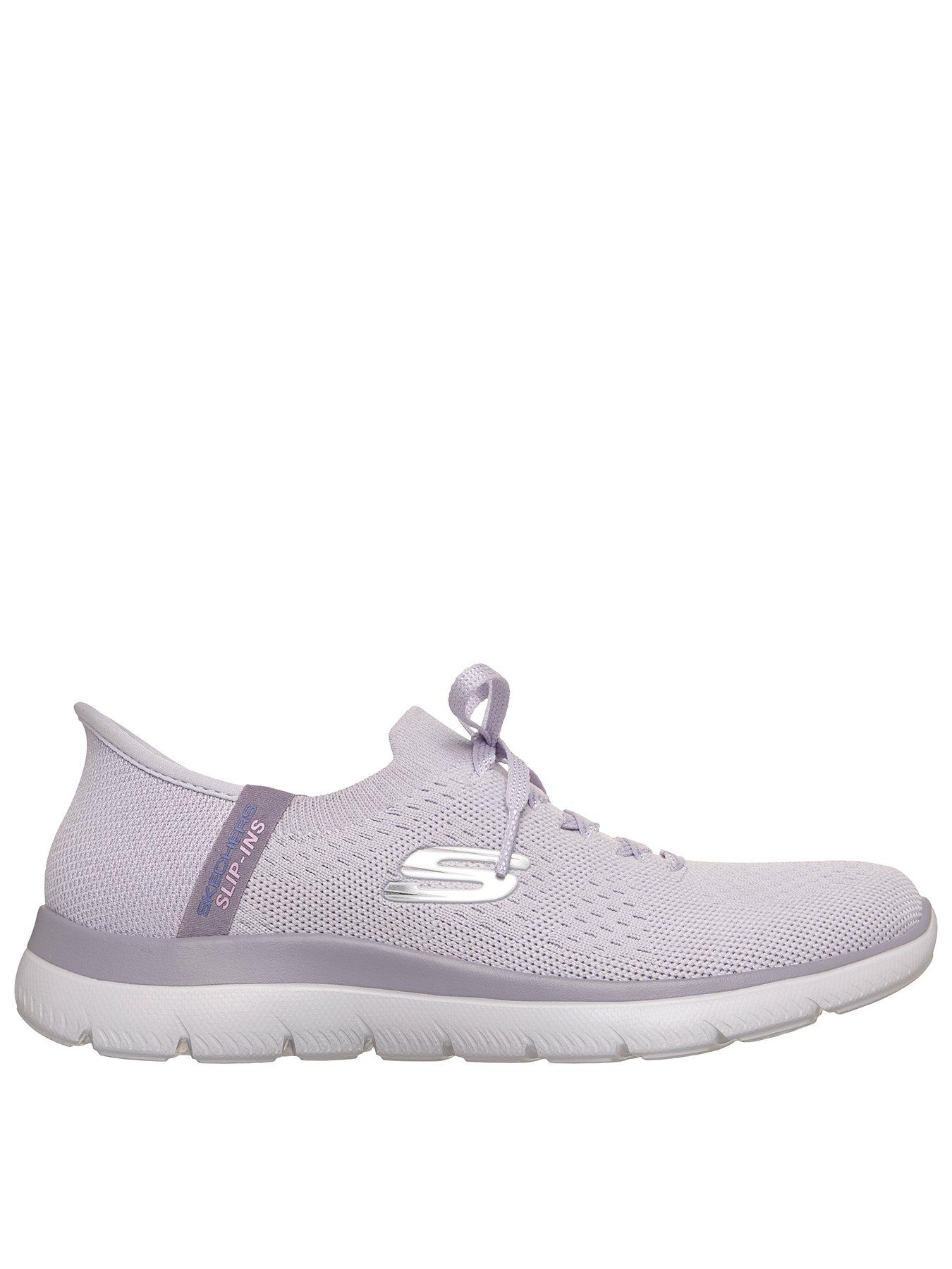 Skechers Summits New Daily Fixed Lace Slip-Ins Trainer - Lavender Knit