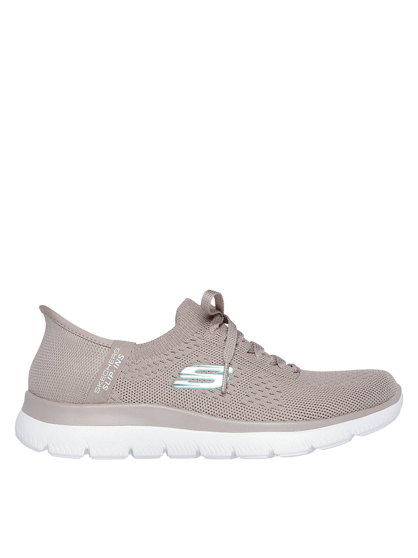Skechers Summits New Daily Fixed Lace Slip-ins Trainer - Taupe Knit