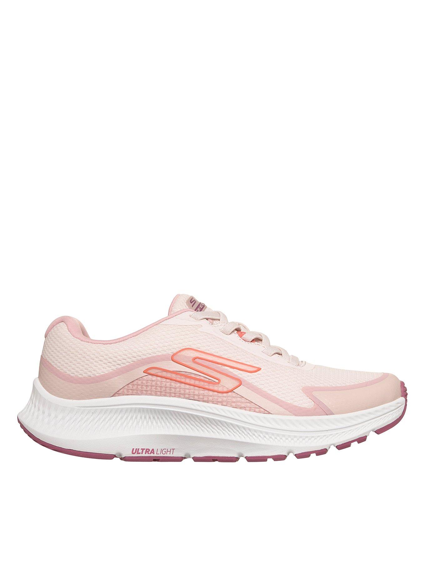 Image 1 of 5 of Skechers Go Run Consistent 2/0 Mesh Bungee Lace Trainer - Pink