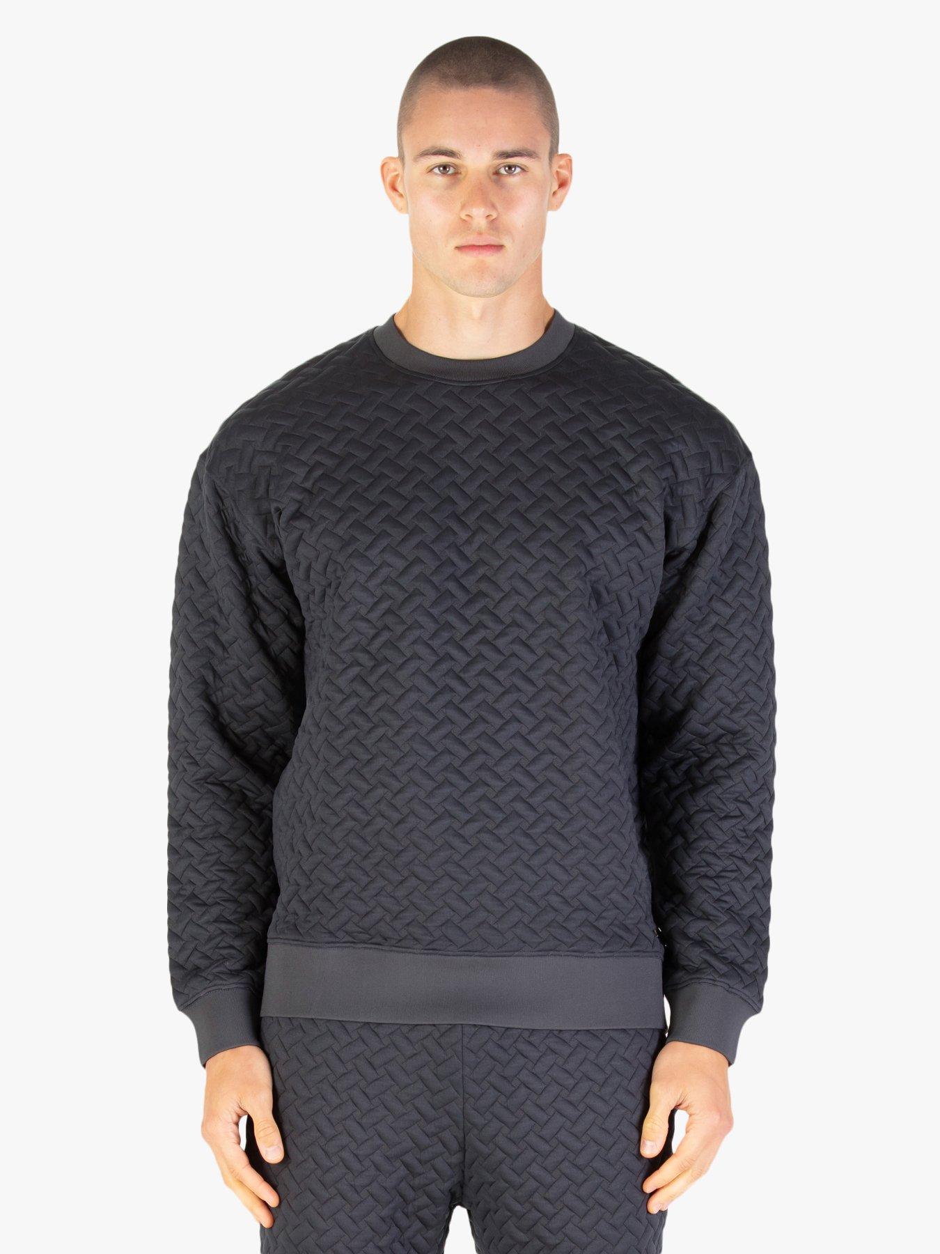 Luke 1977 Torridon Textured Sweatshirt - Grey