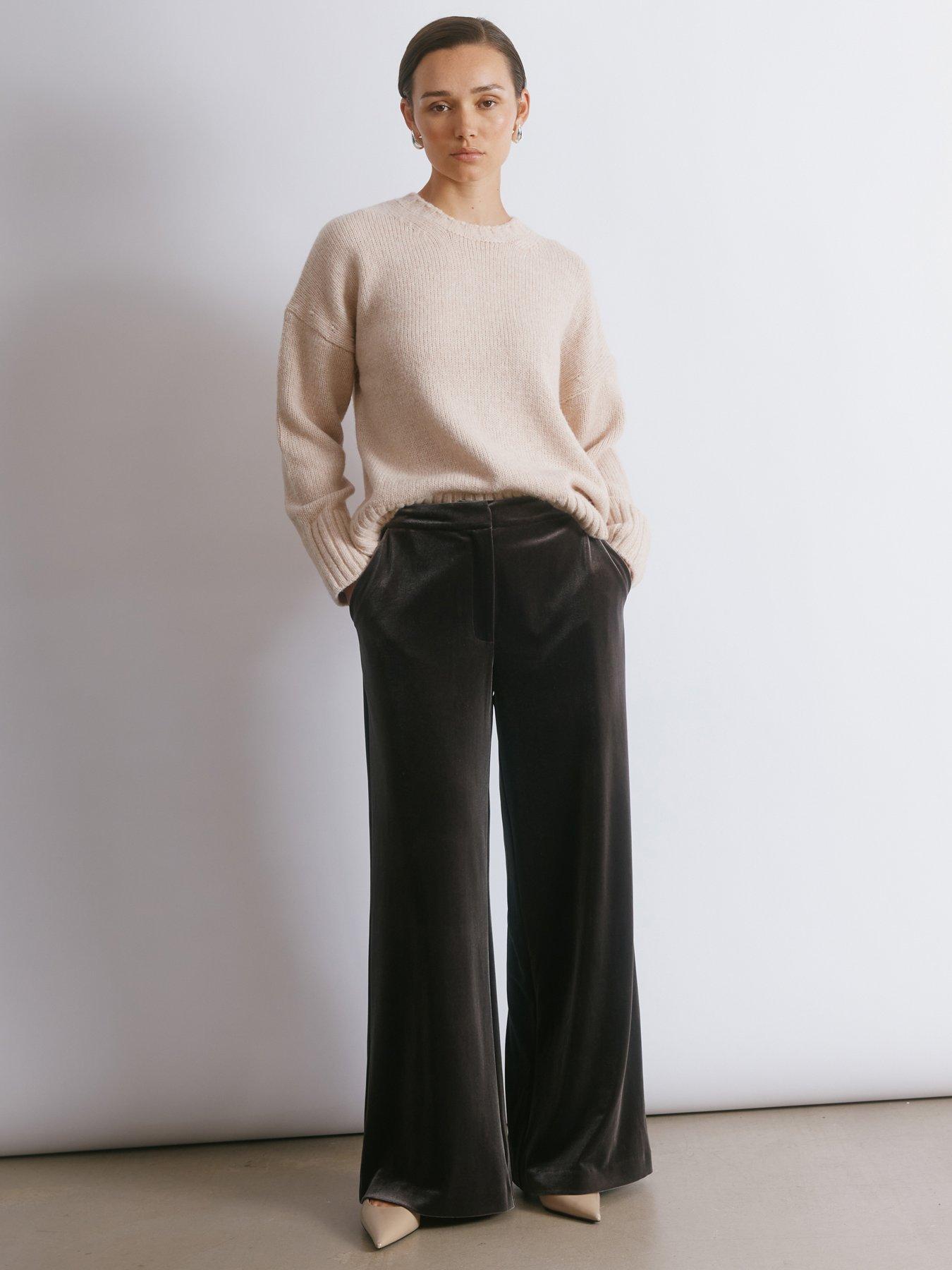 Albaray Velvet Wide Leg Trouser