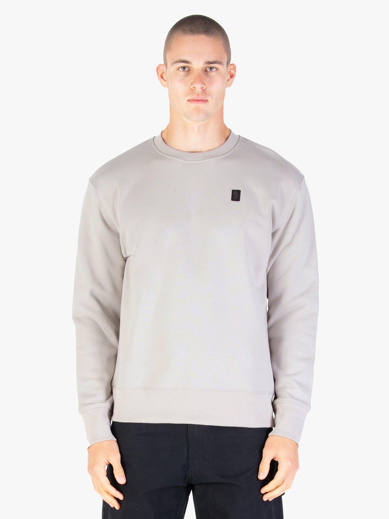 undefined Luke 1977 Parker Crew Sweat - Grey