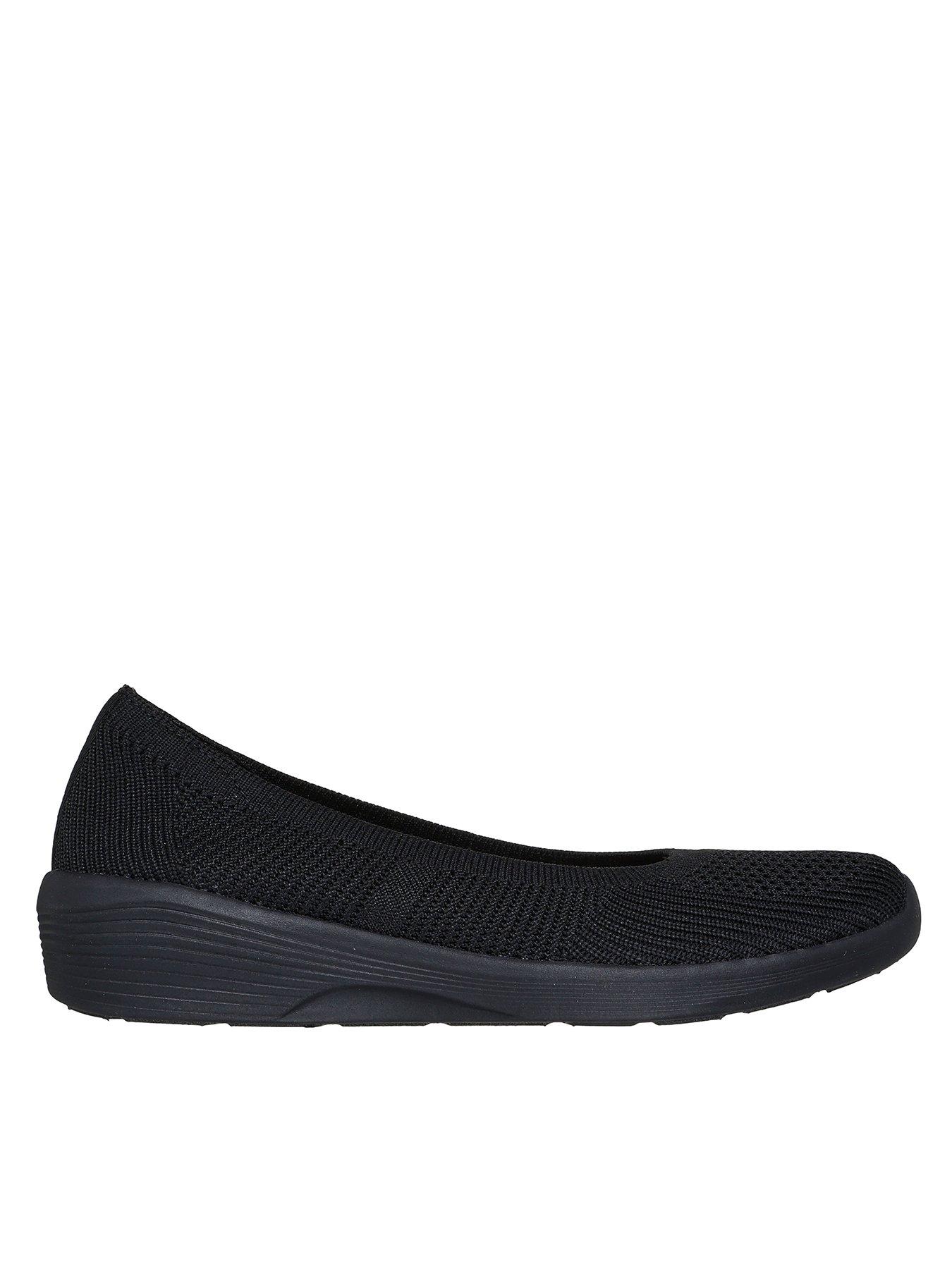 Skechers Arya Fancy You Trainer - Black Knit