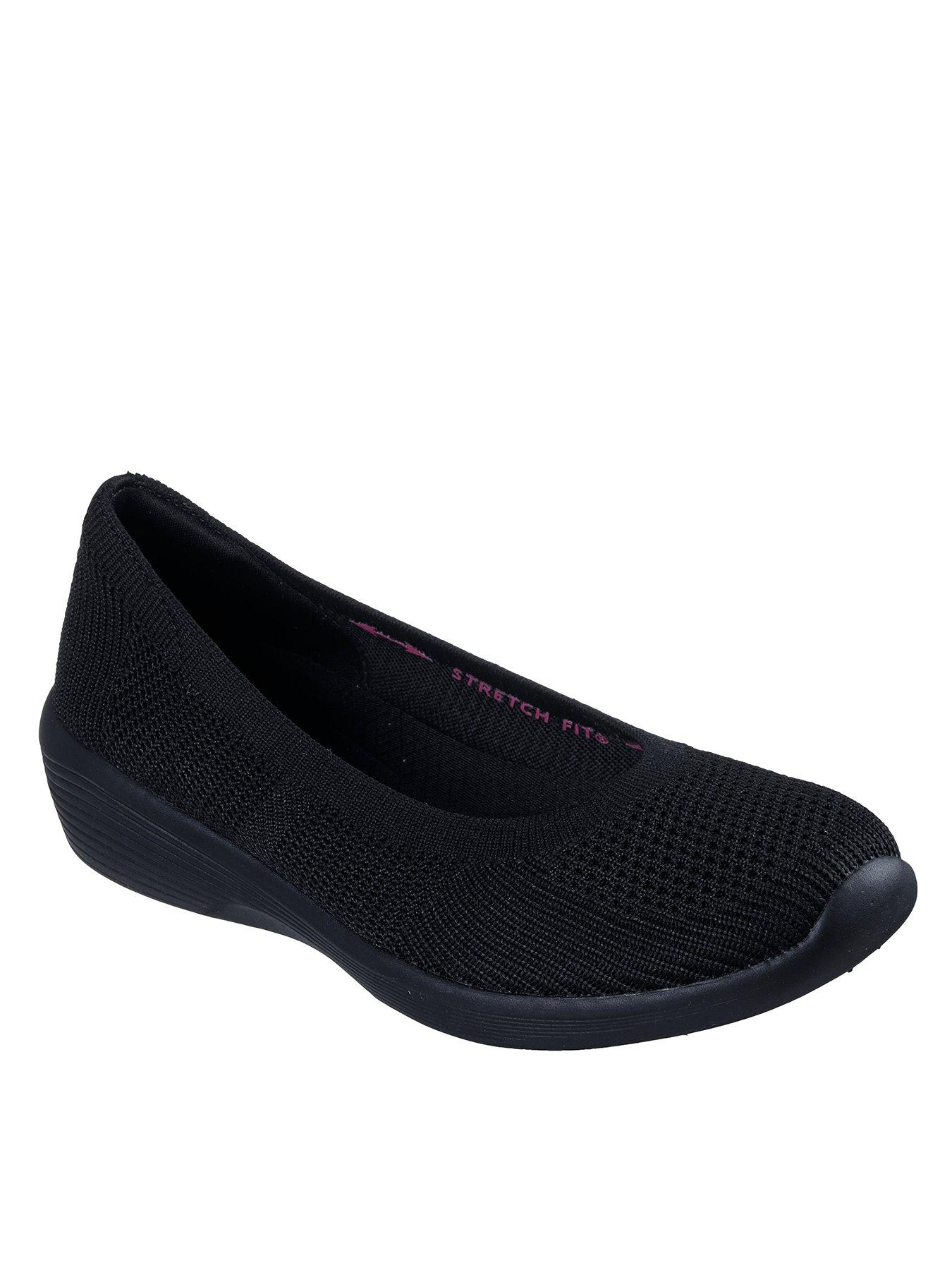 Image 2 of 5 of Skechers Arya Fancy You Trainer - Black Knit