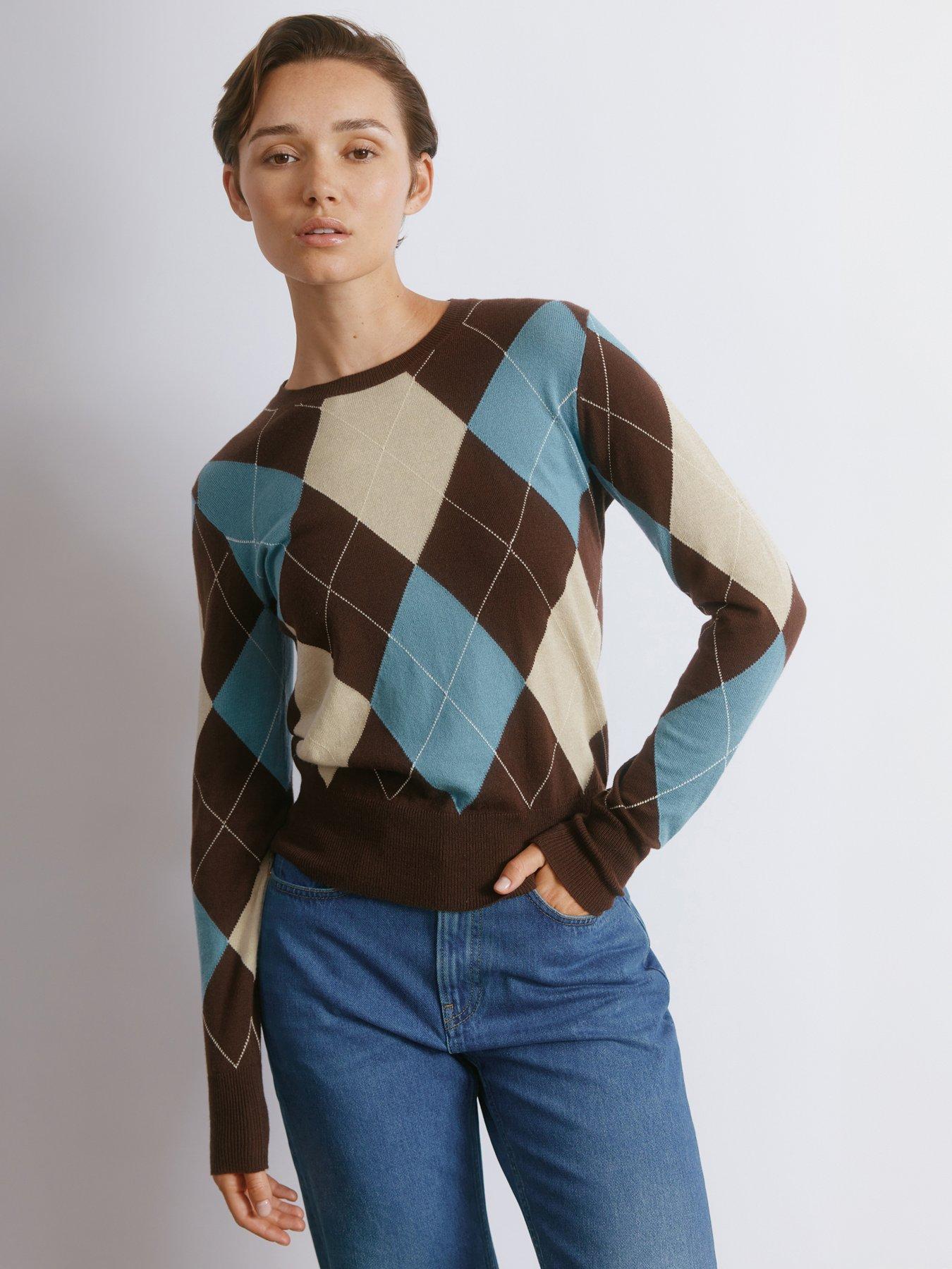 undefined Blue Argyll Jumper