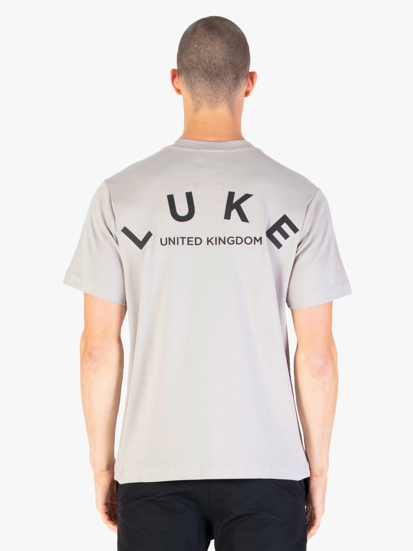 Luke 1977 Luxembourg Back Graphic T-shirt, Grey, Size 3Xl, Men