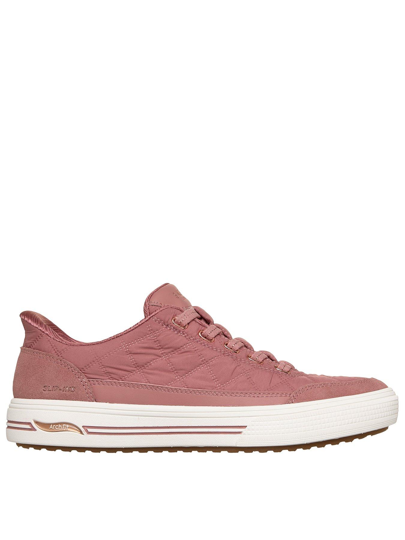 Skechers Arch Fit Arcade Cuddle Steps Slip-Ins Trainer - Rose