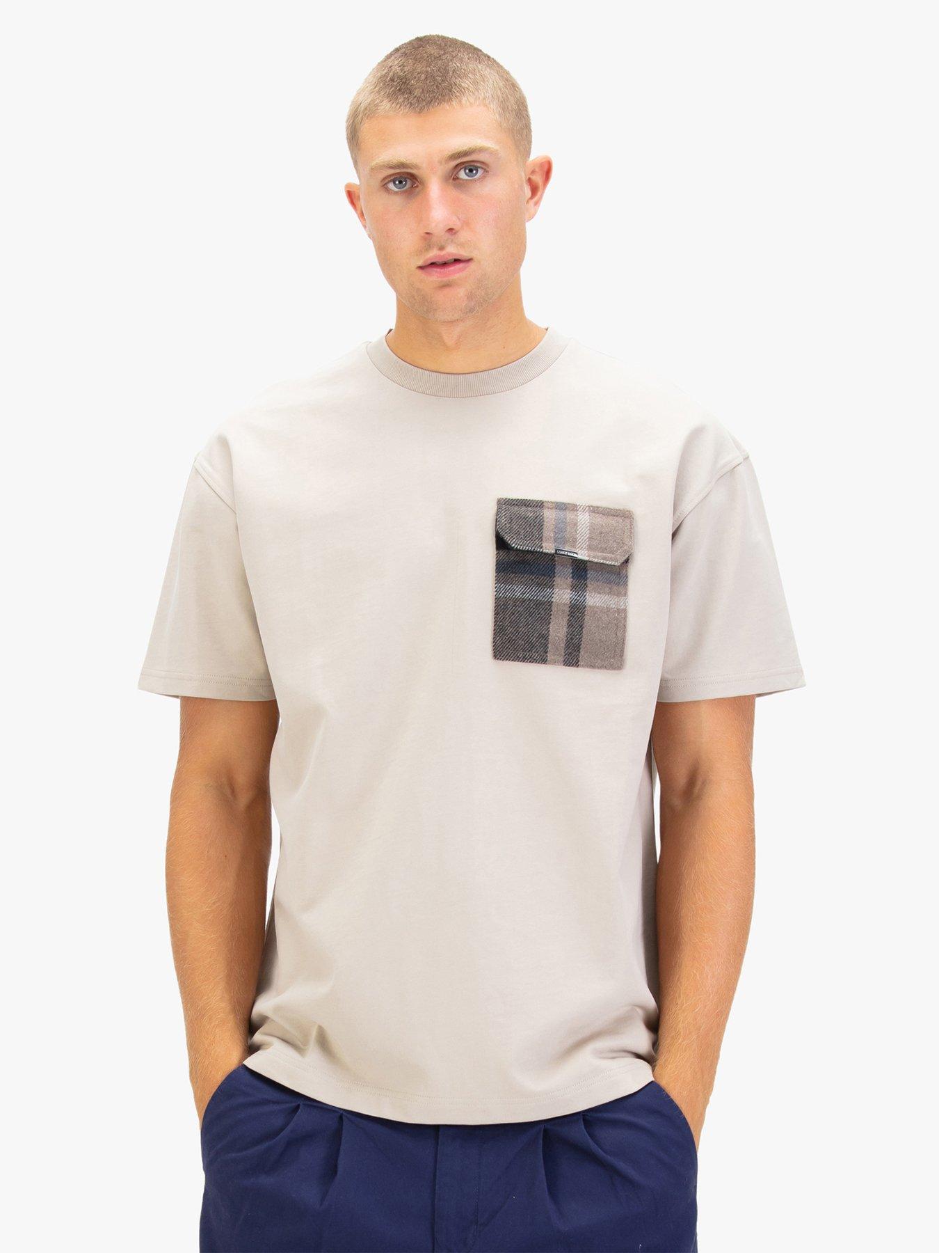 Luke 1977 Kington Pocket T-shirt - Beige