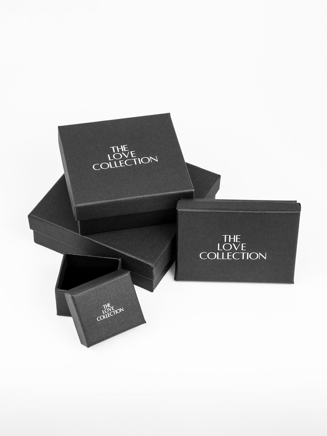 Image 5 of 5 of The Love Collection Gold Plated Sterling Silver CZ Half Flower Studs