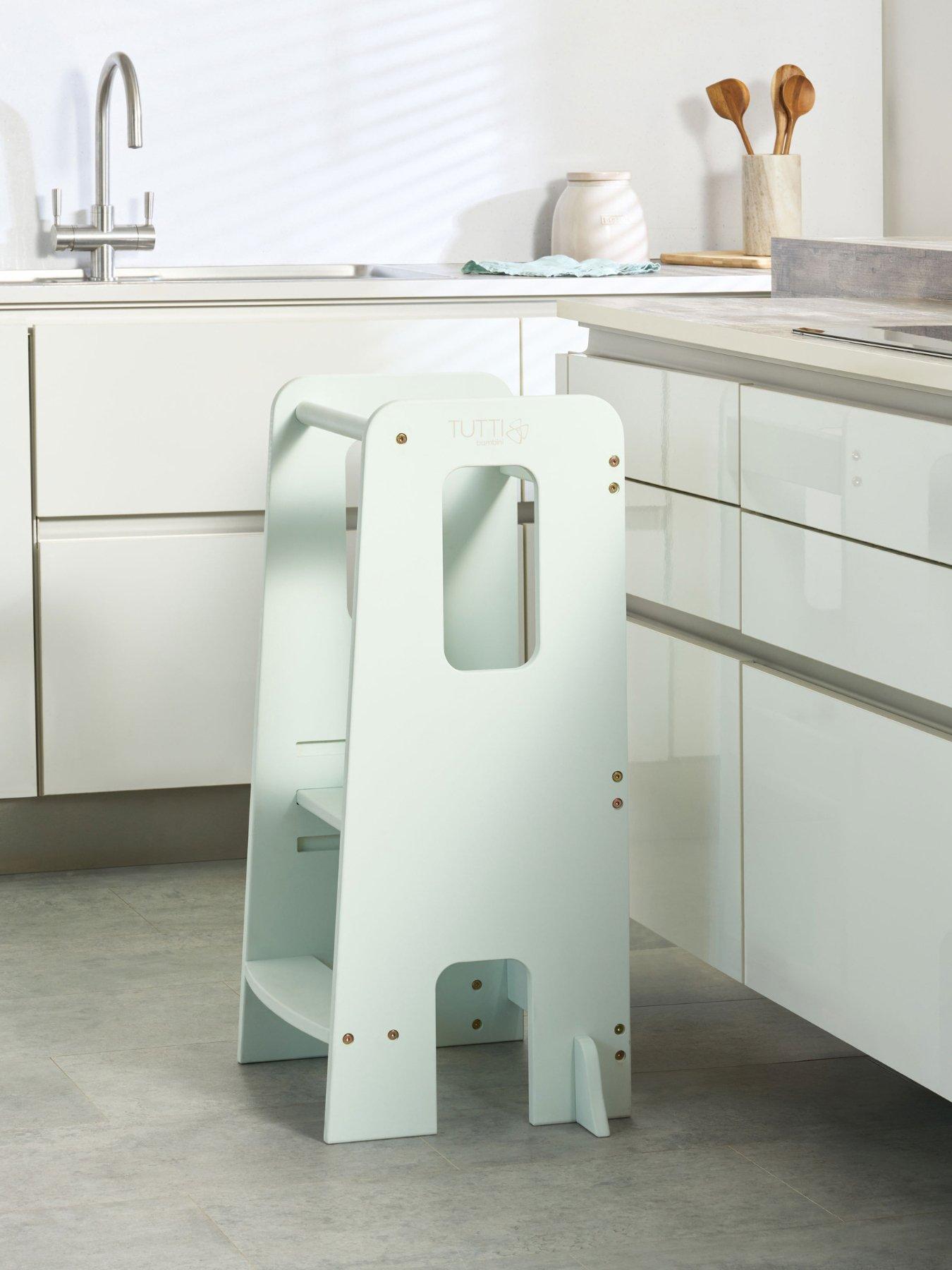 Tutti Bambini Helping Hands Montessori Toddler Learning Tower - Sea Mist