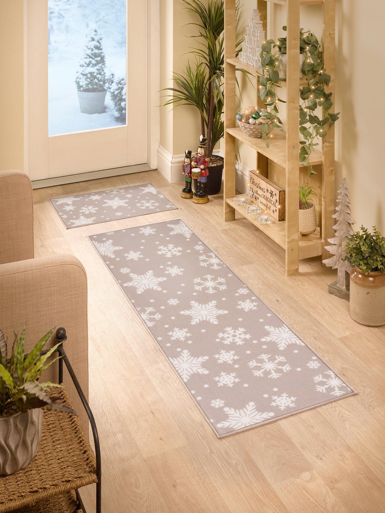 The Very Collection Natural Snowflake Doormat and Runner Set 40x60/50x150cm
