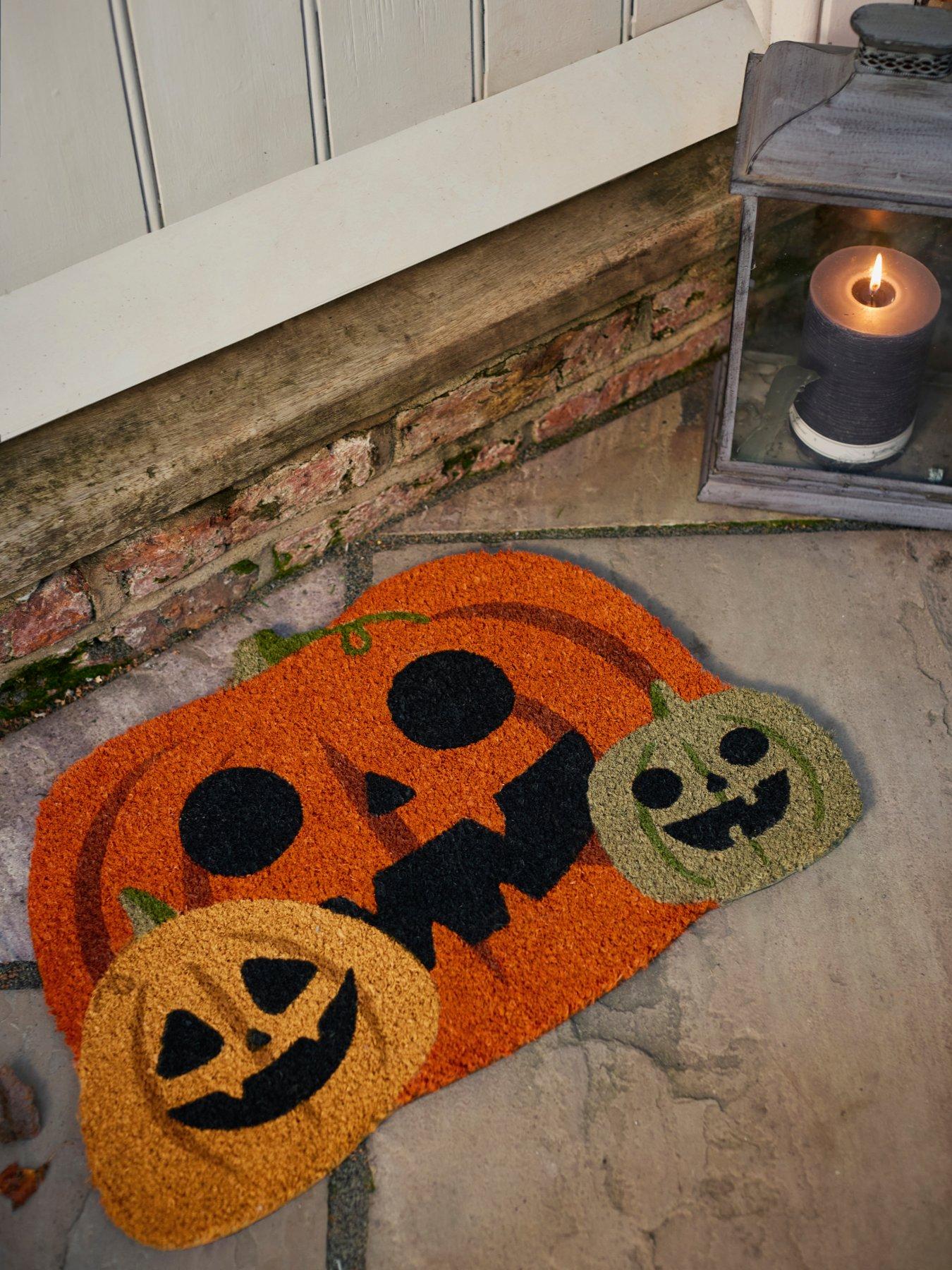 undefined Shaped Halloween Pumpkin Doormat