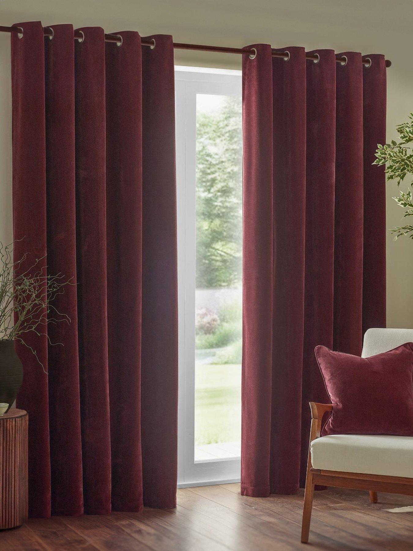 Yard Heavyweight Chenille Eyelet Curtains
