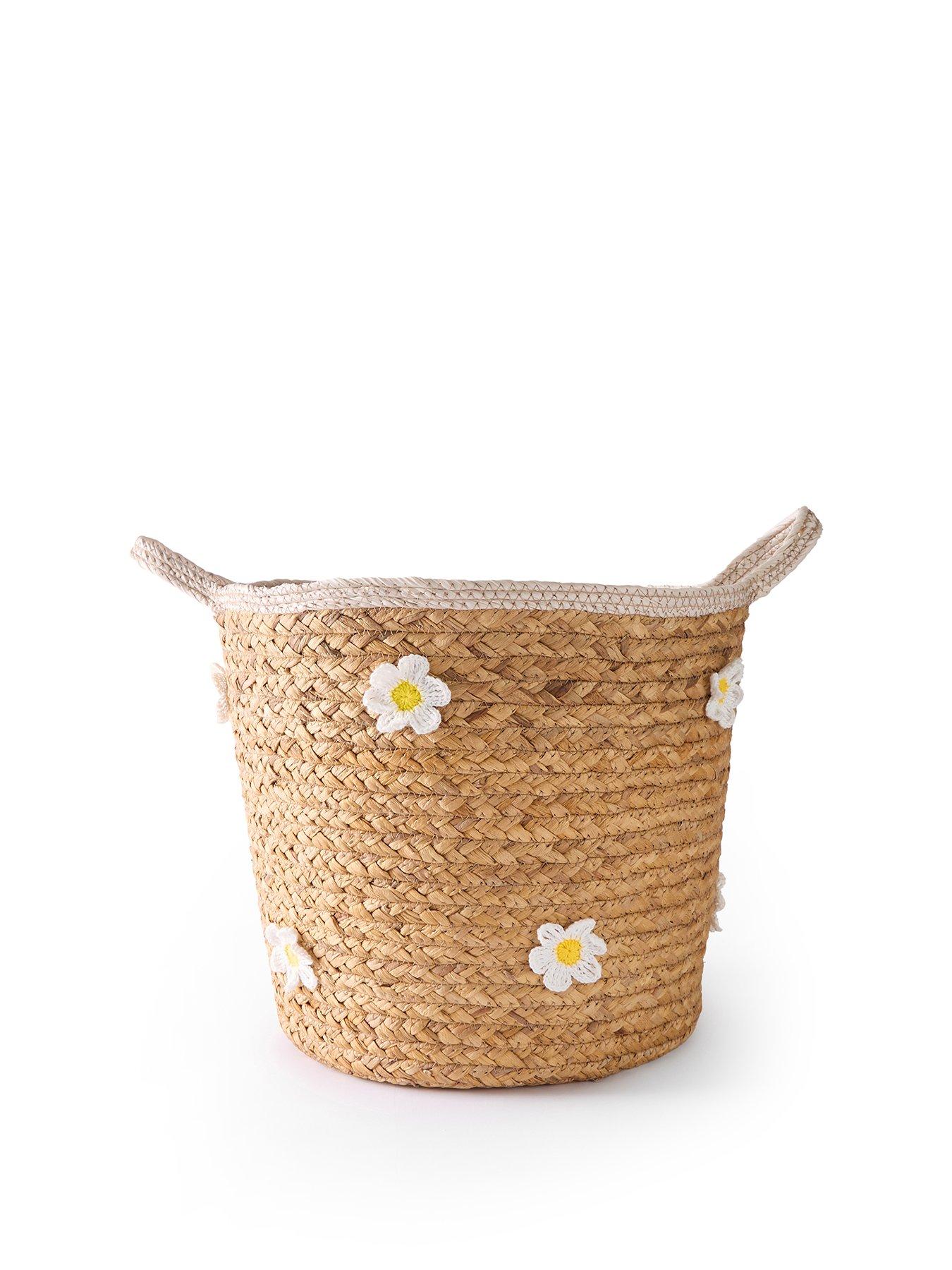 Image 2 of 7 of The Very Collection Daisy Embroidered Basket