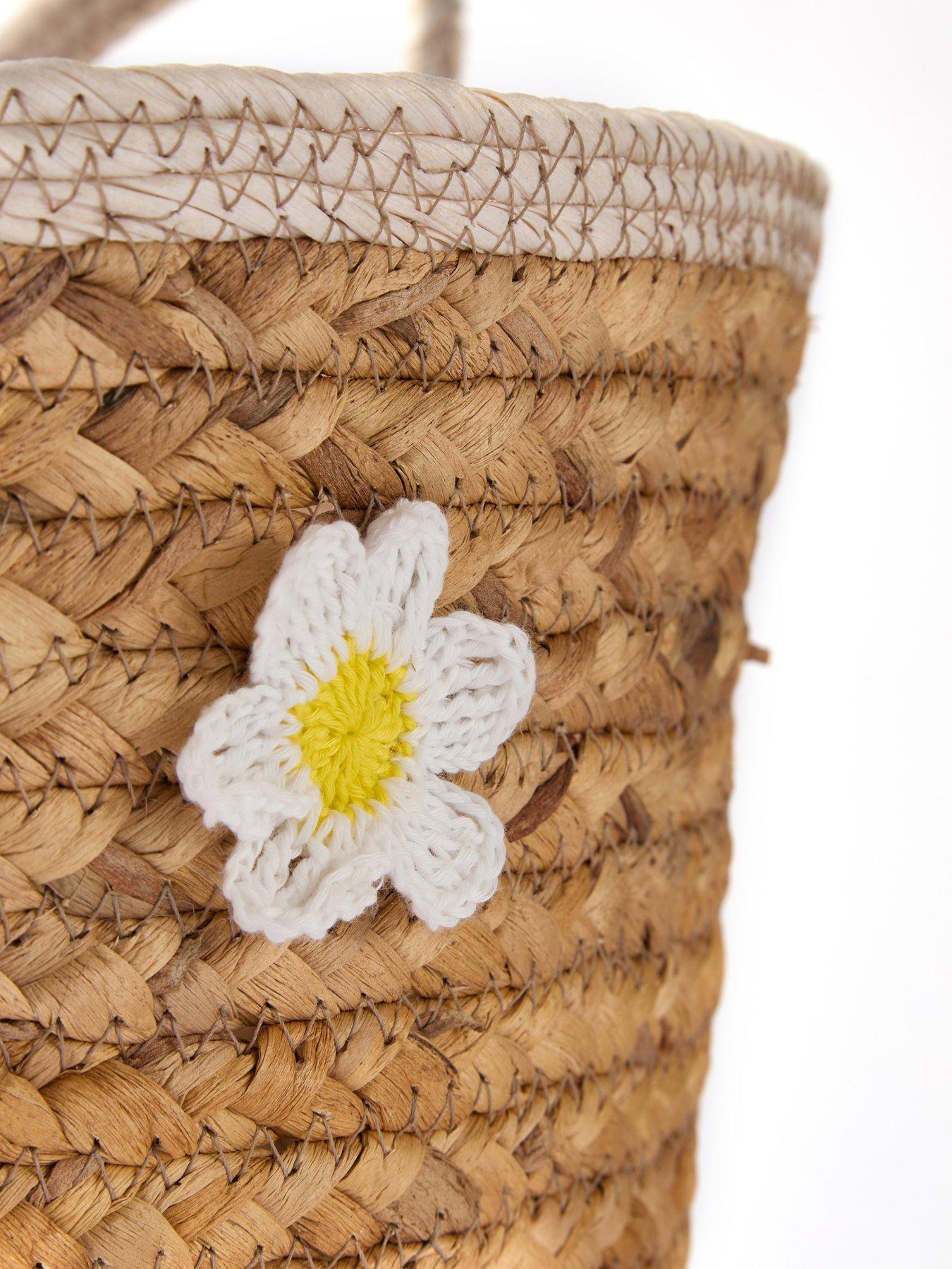 Image 4 of 7 of The Very Collection Daisy Embroidered Basket