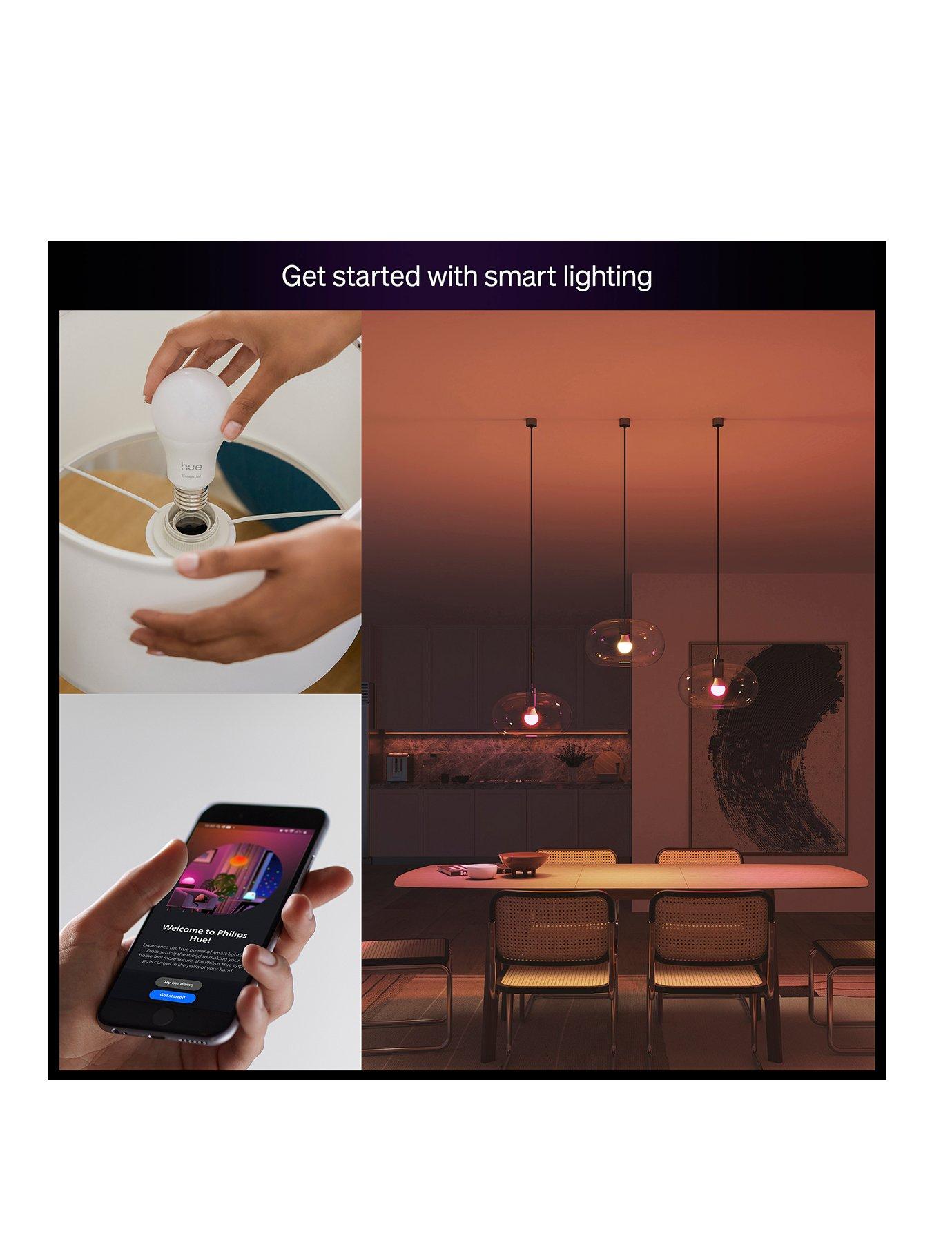 Philips Hue Essentials Colour A60 E27 2-pack