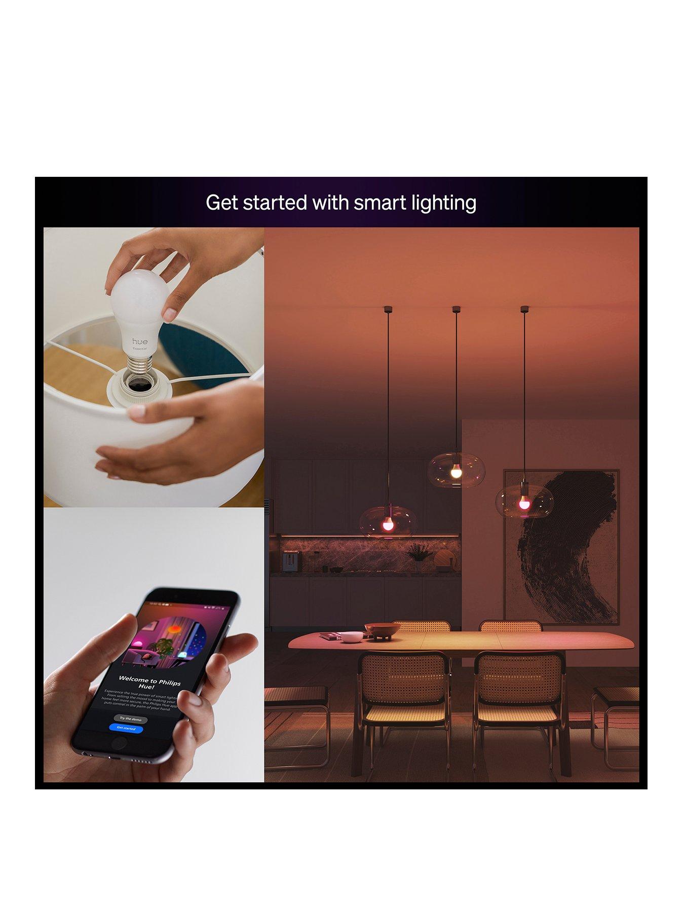 Philips Hue Essentials Colour A60 B22 2-pack