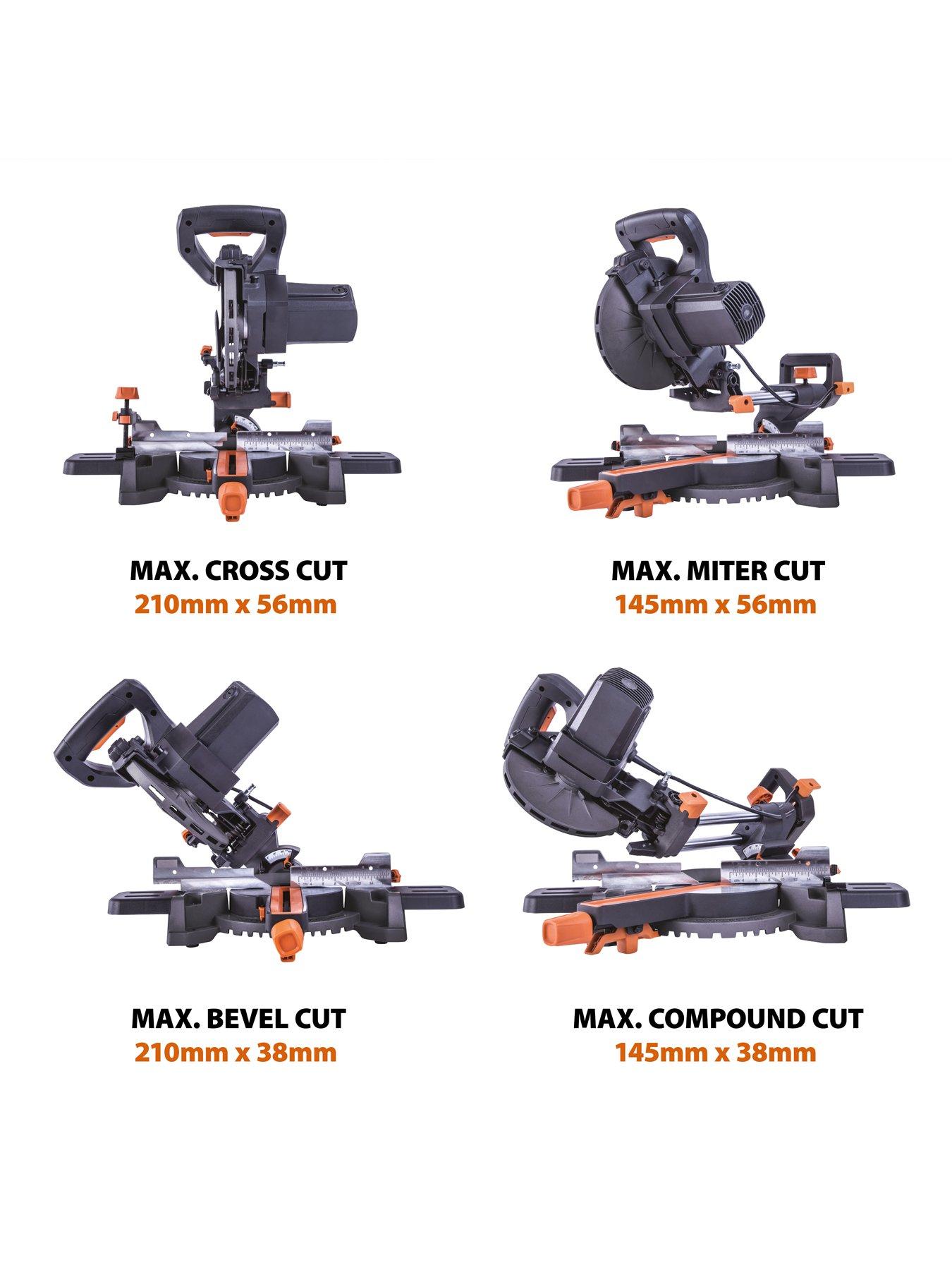 Image 3 of 7 of Evolution 185mm Multimaterial Cutting Tct Sliding Mitre Saw