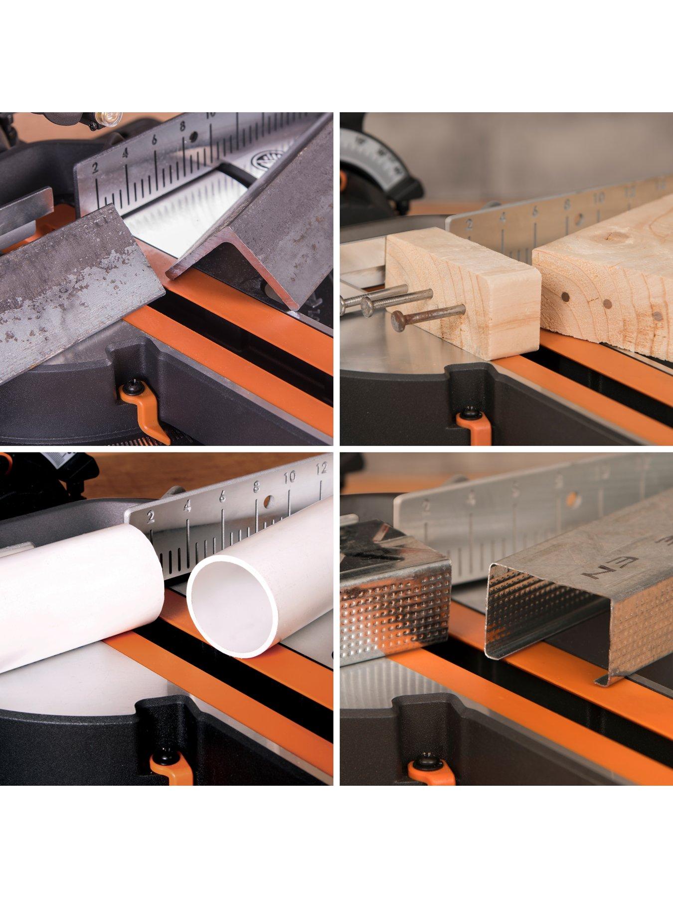 Image 4 of 7 of Evolution 185mm Multimaterial Cutting Tct Sliding Mitre Saw