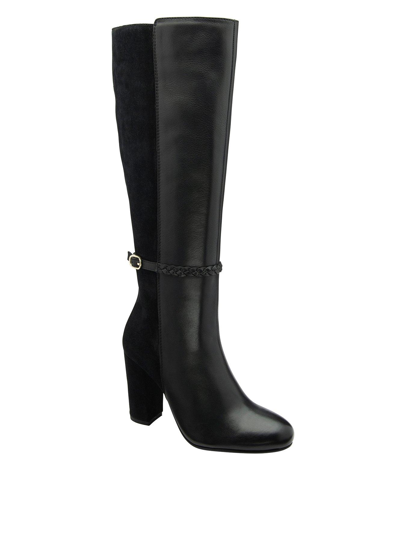 Ravel Hume Knee Boots, Black, Size 4, Women
