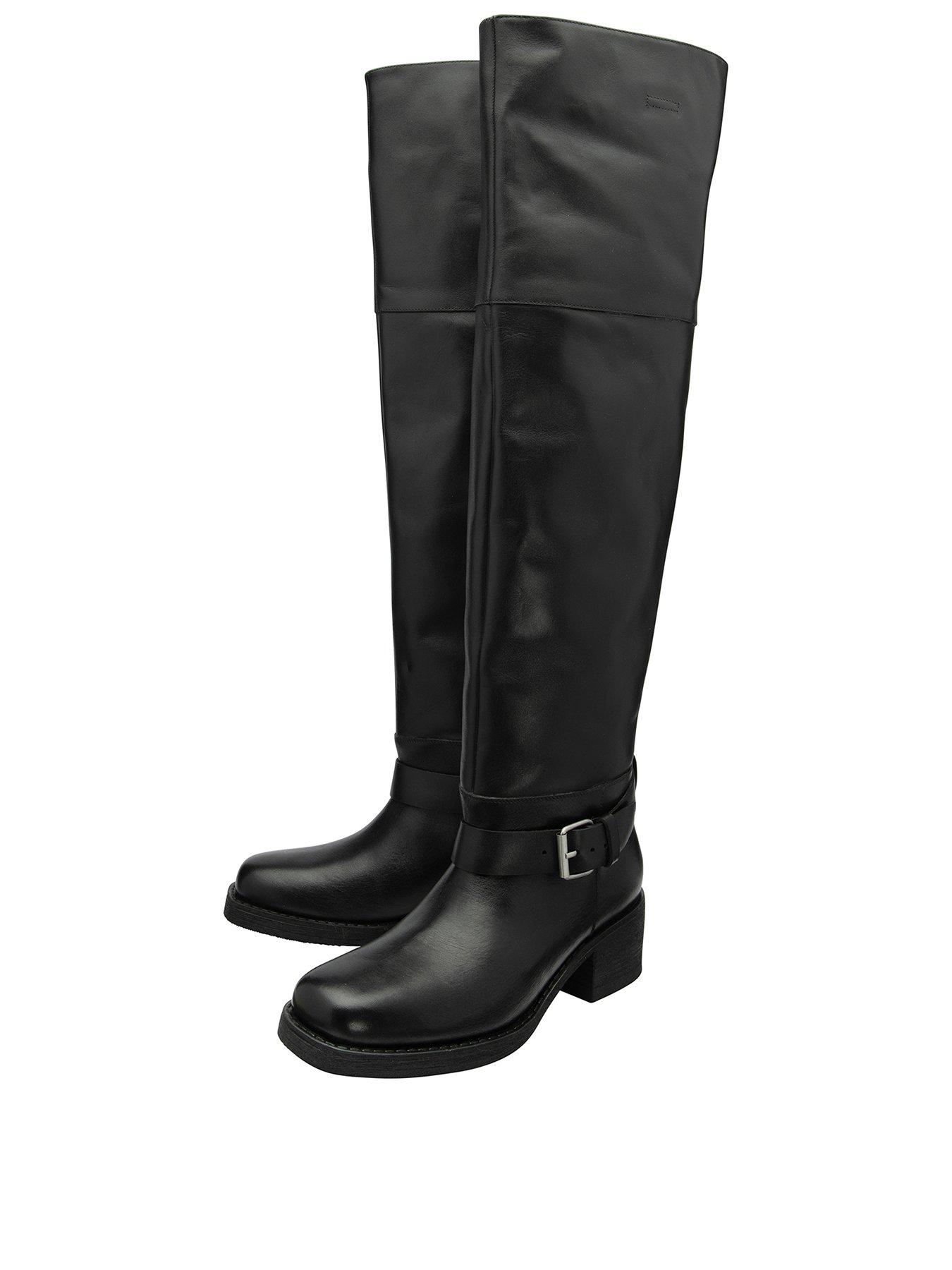 Image 2 of 4 of Ravel Colwell Knee Boots - Black Leather