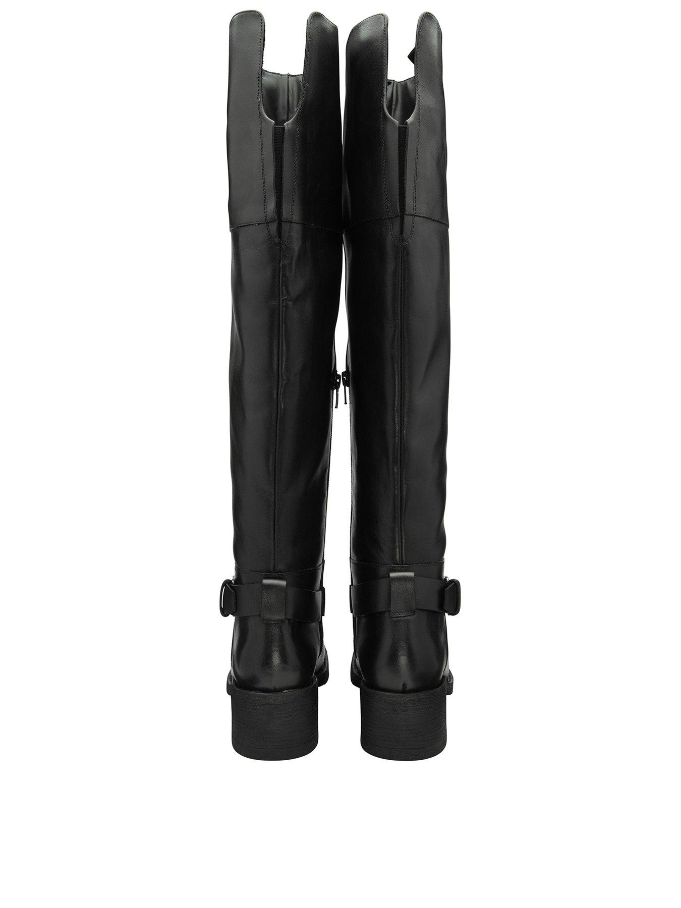 Image 3 of 4 of Ravel Colwell Knee Boots - Black Leather