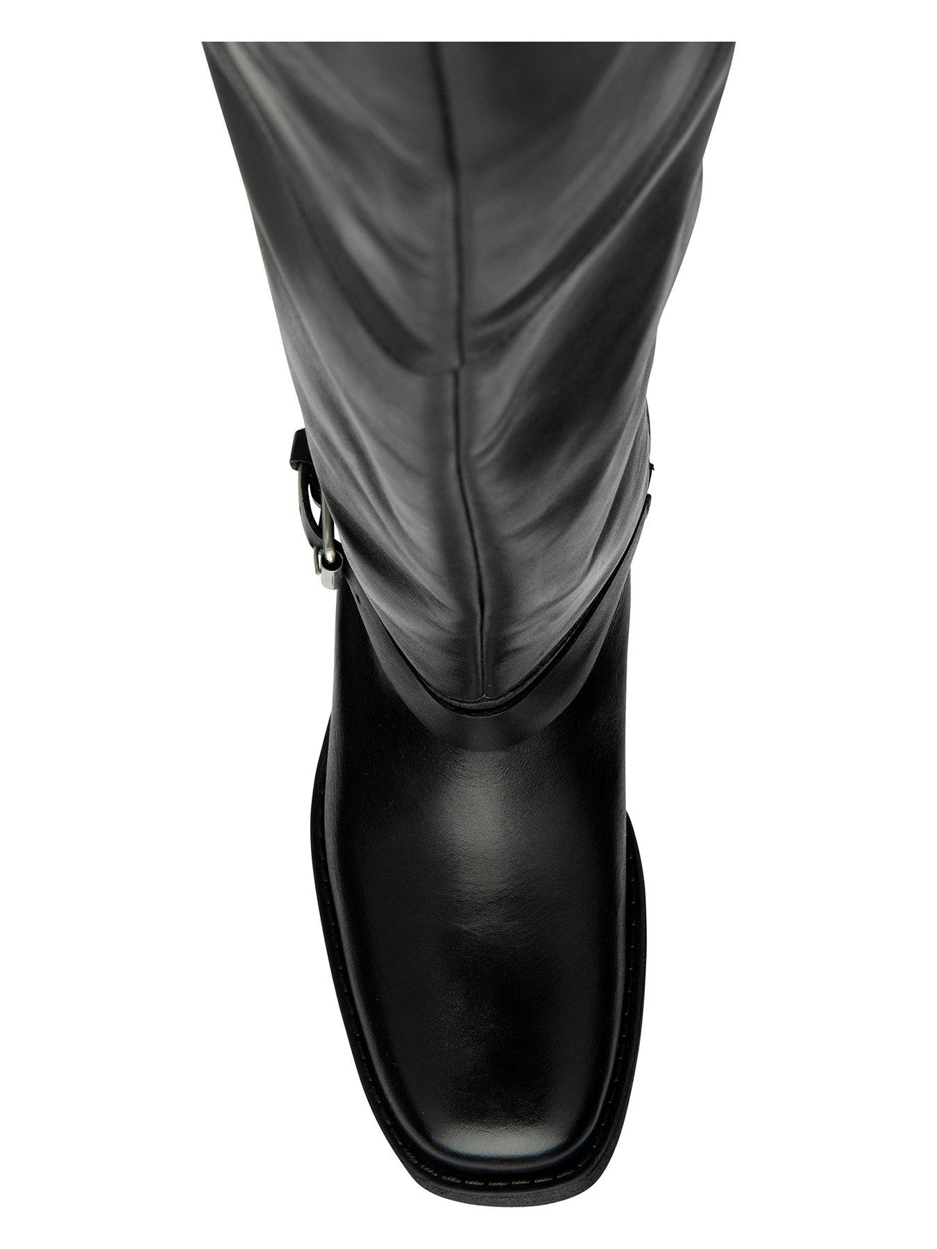 Image 4 of 4 of Ravel Colwell Knee Boots - Black Leather