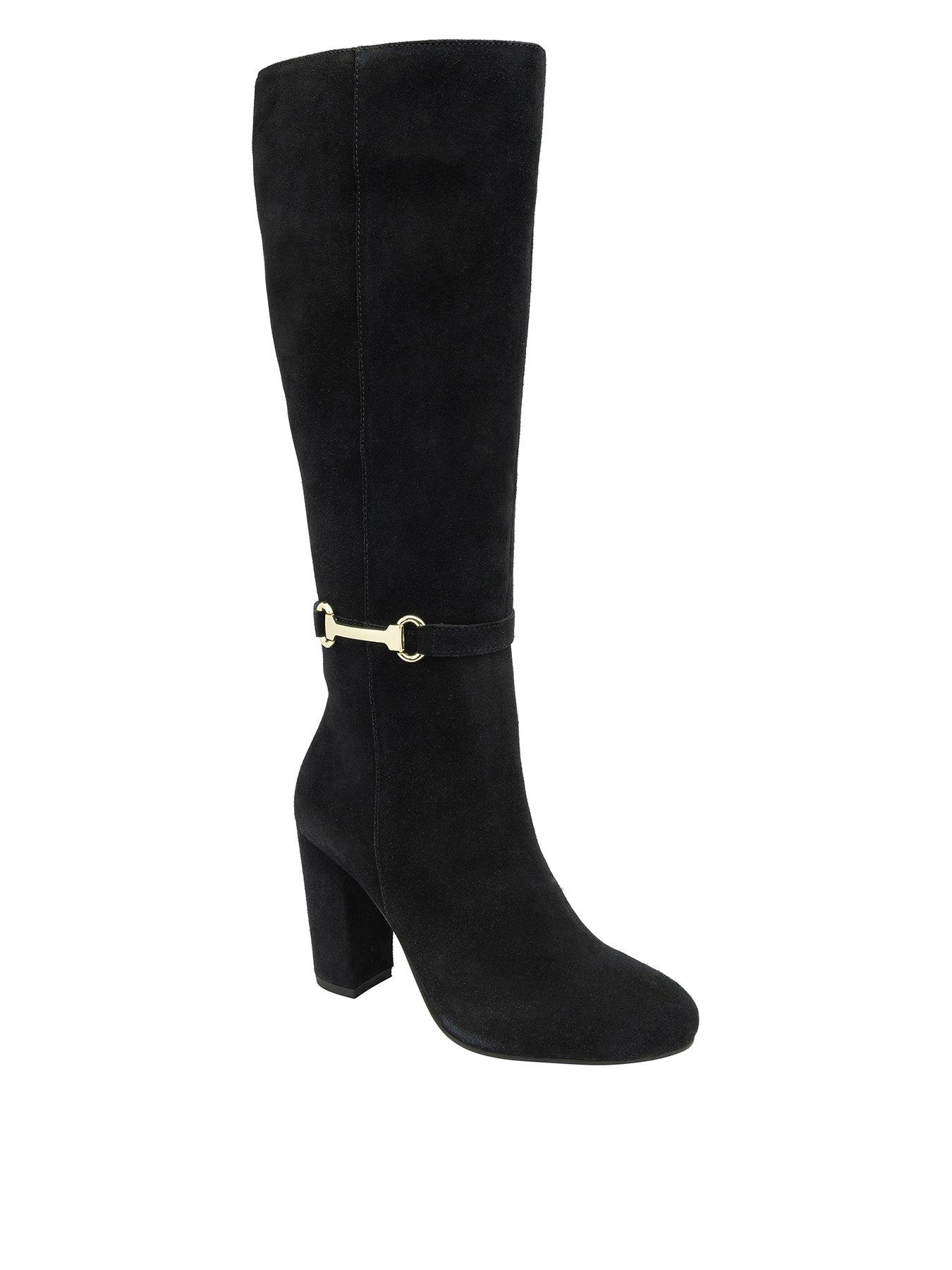 Ravel Christon Knee Boots, Black, Size 8, Women