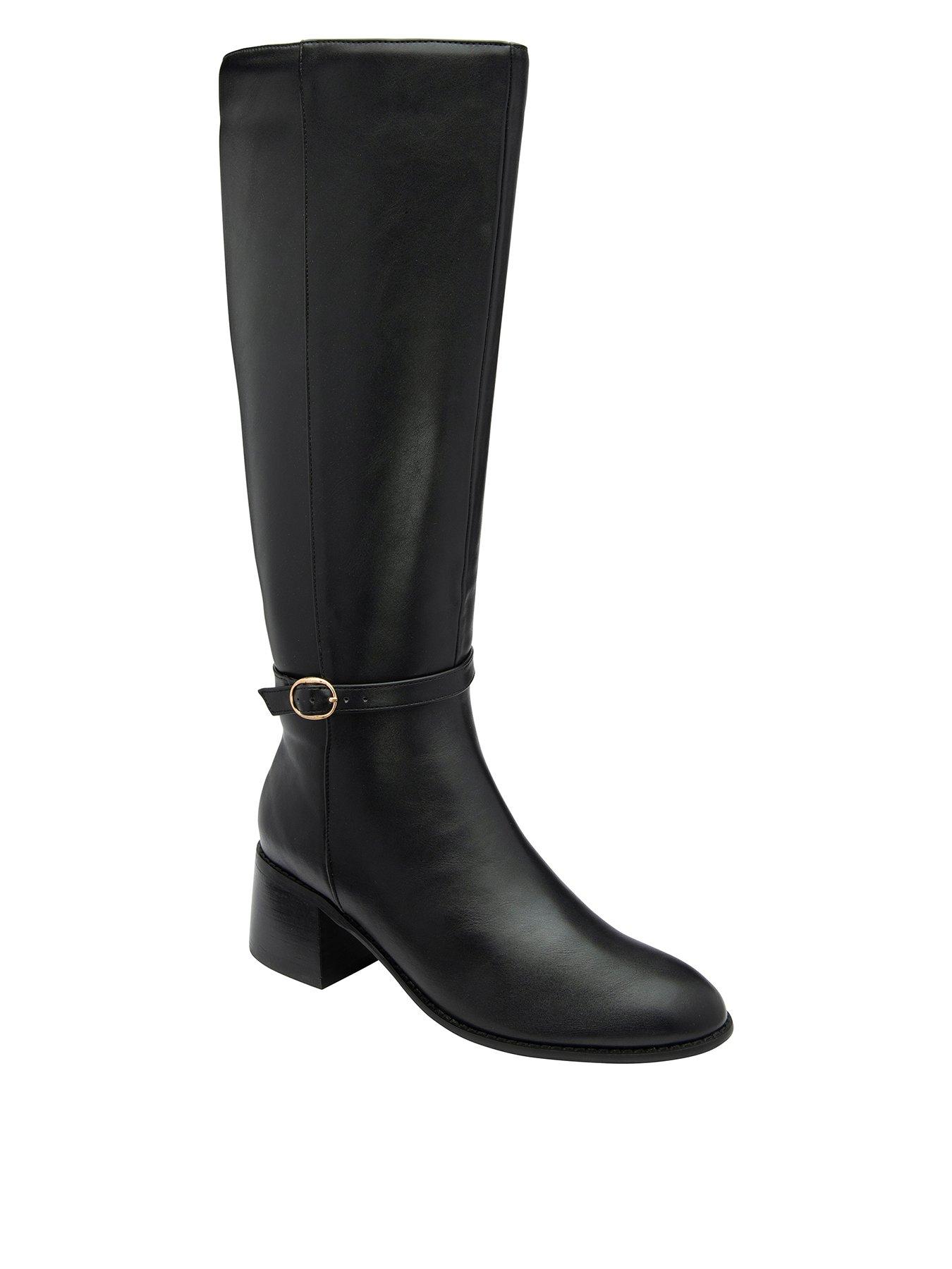 undefined Chatton Knee Boots - Black