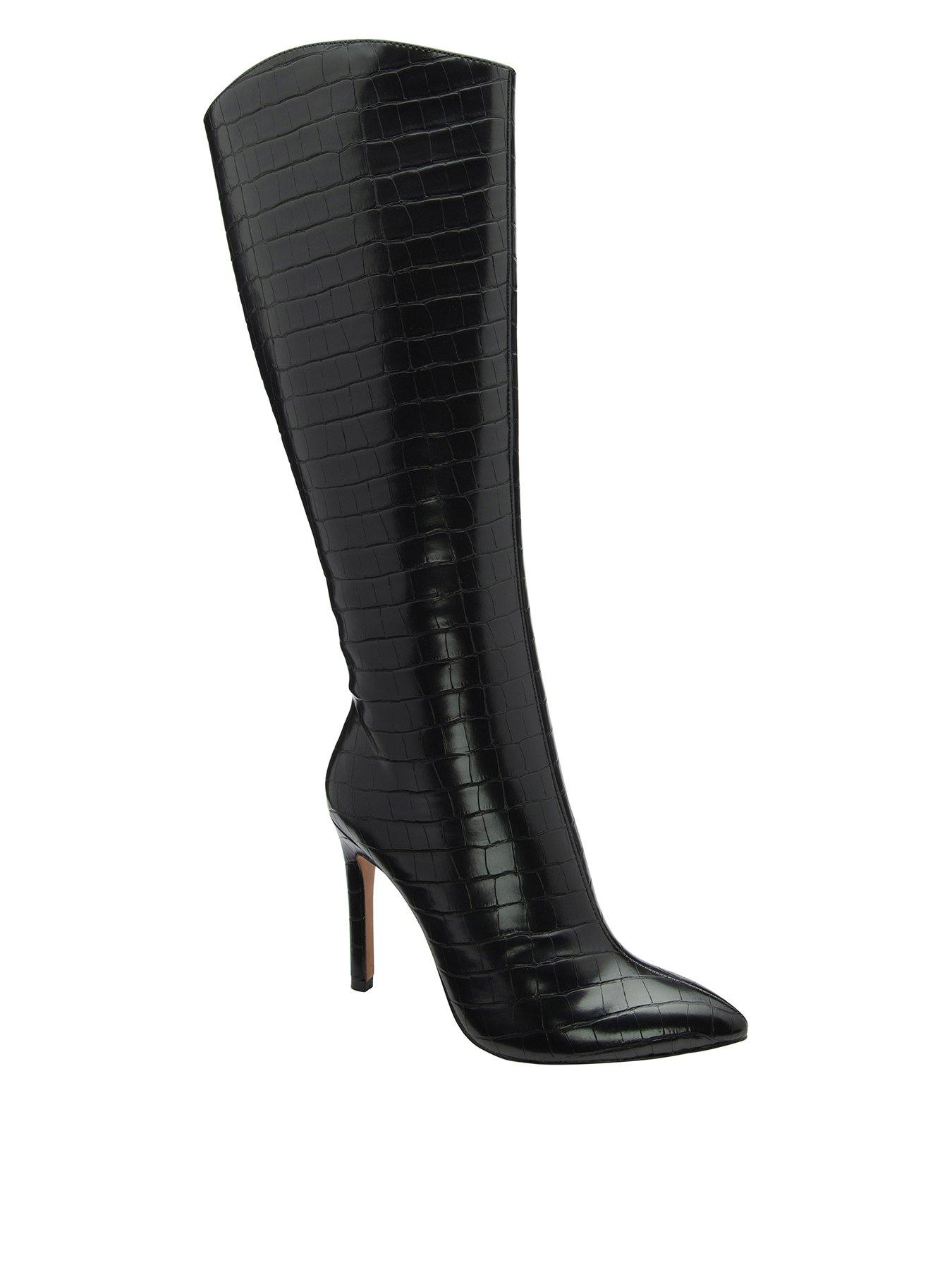 Ravel Gibson Knee Boots, Black, Size 3, Women