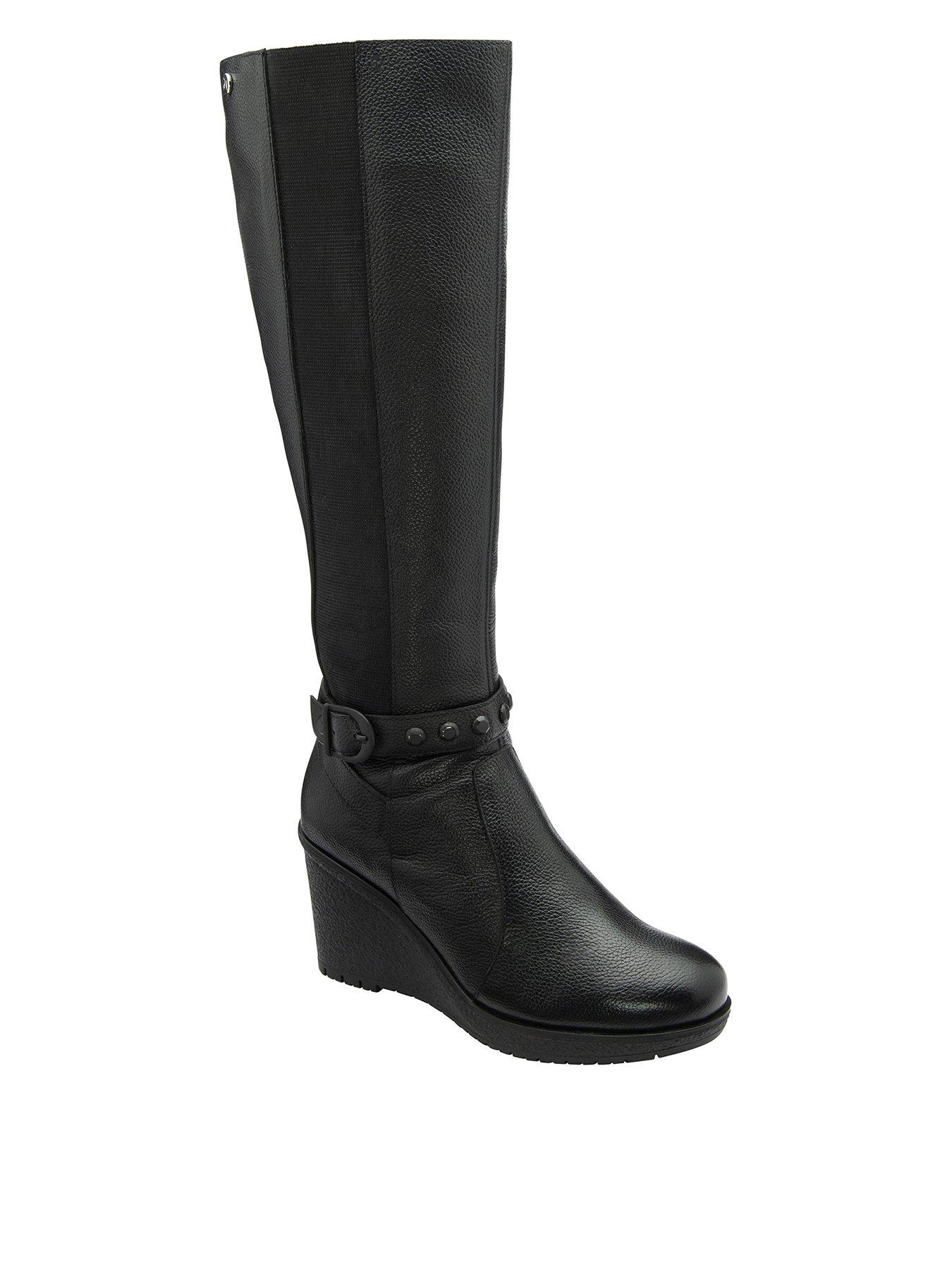 Ravel Arkle Knee Boots, Black, Size 5, Women
