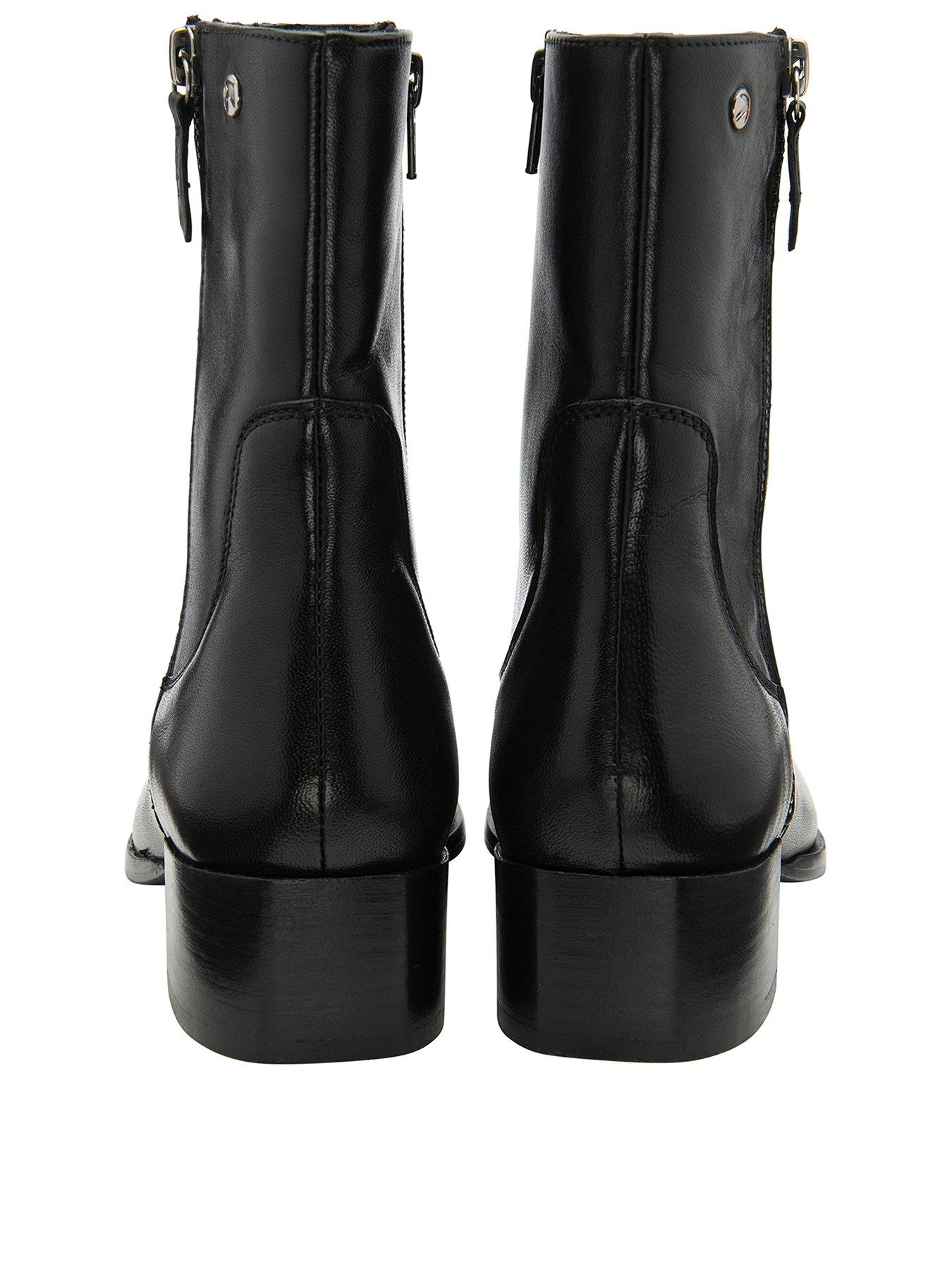 Ravel Carter Ankle Boots - Black Leather | Very