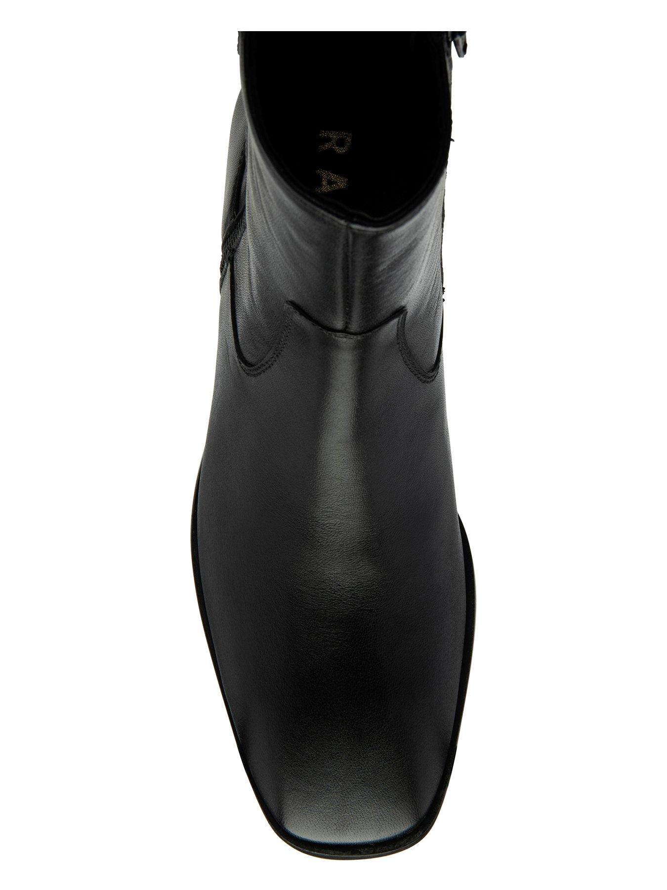 Ravel Carter Ankle Boots - Black Leather | Very