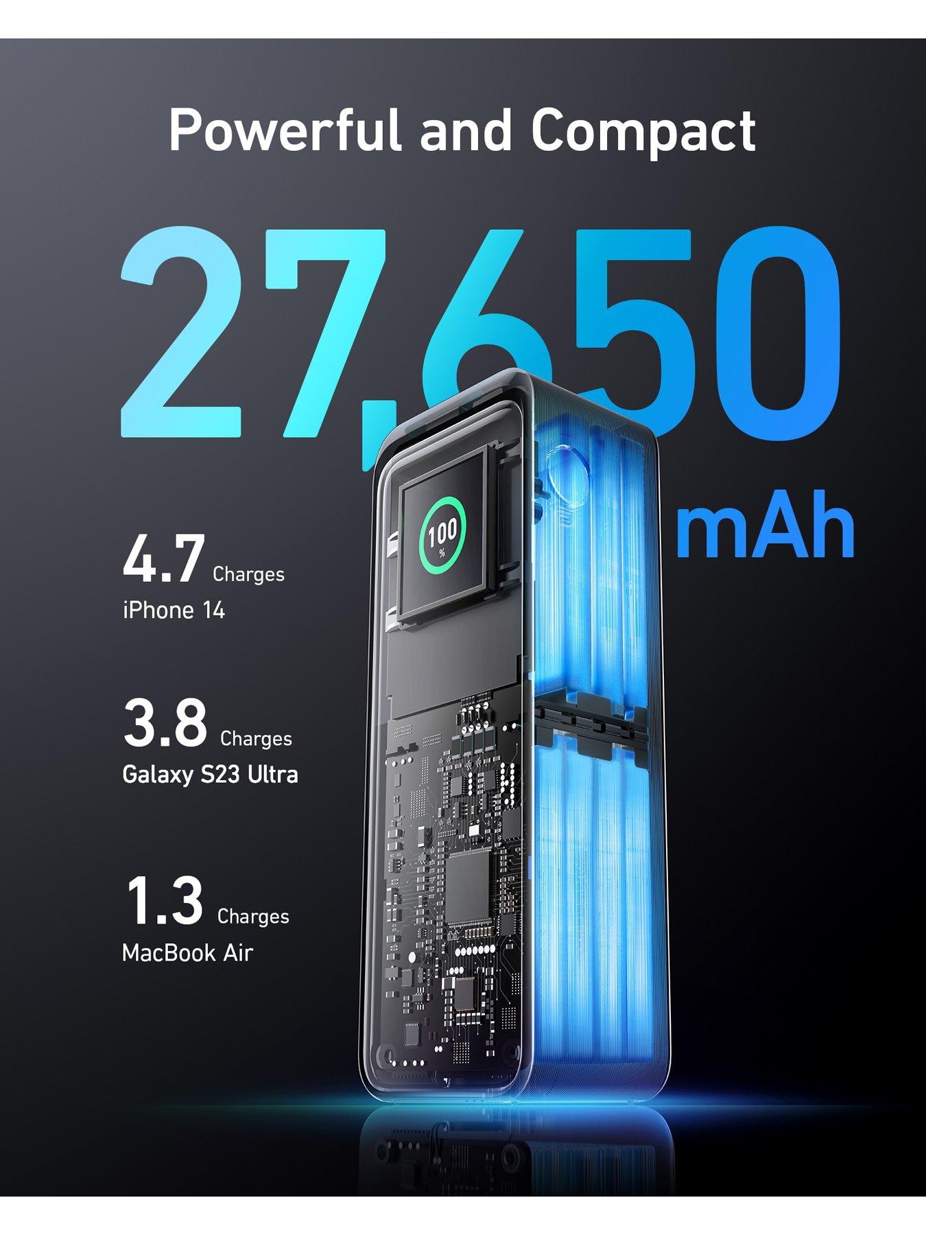 Anker Prime 27,650mAh Power Bank (250W), Black | Very