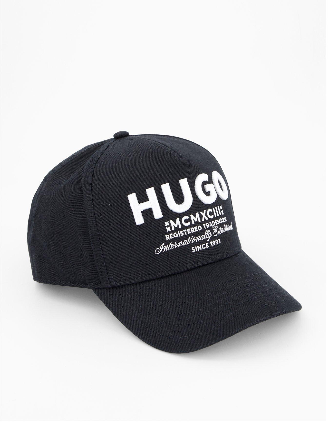 HUGO Blue Merk International Logo Baseball Cap - Black