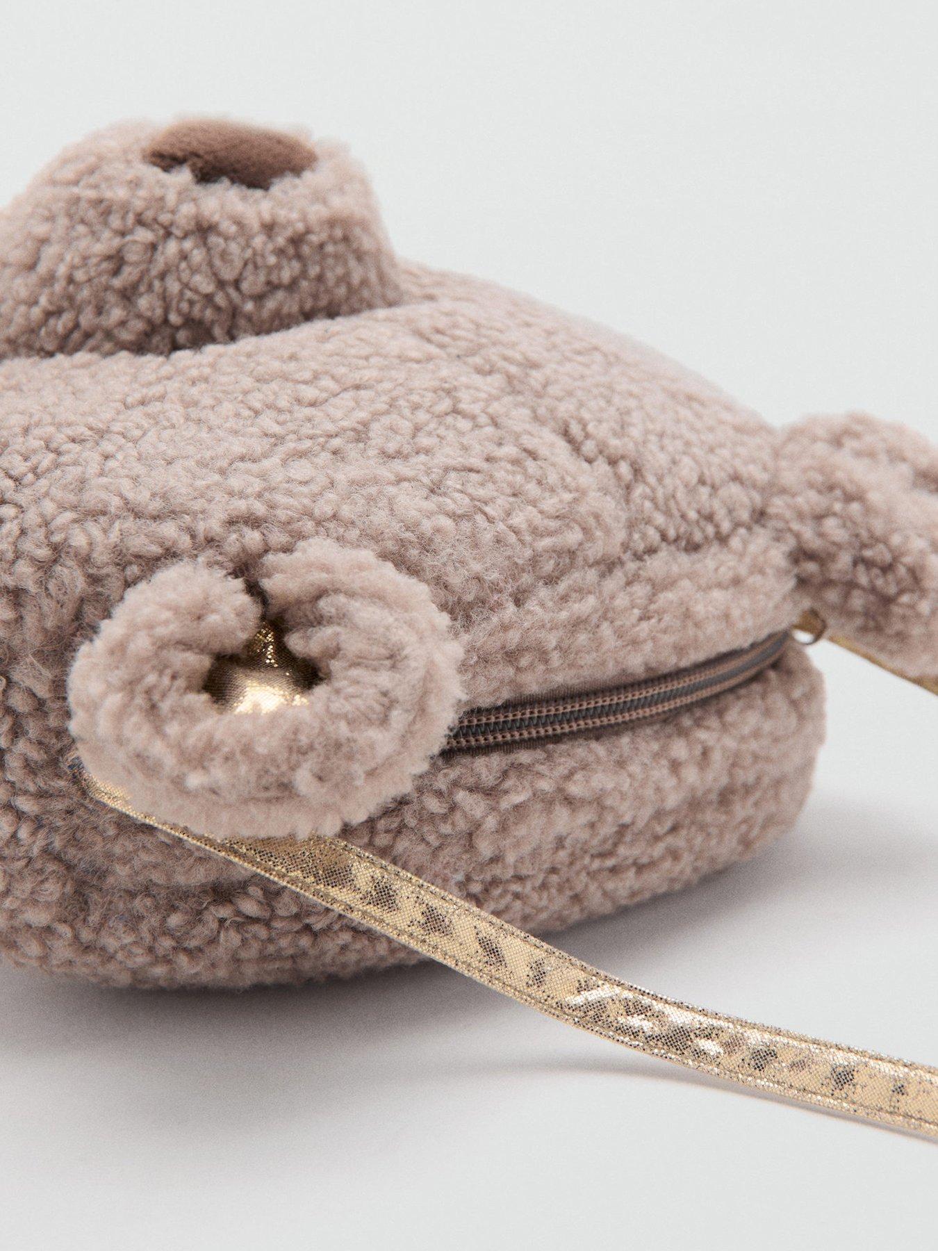 Image 4 of 4 of Mango Younger Girls Novelty Bear Bag - Brown