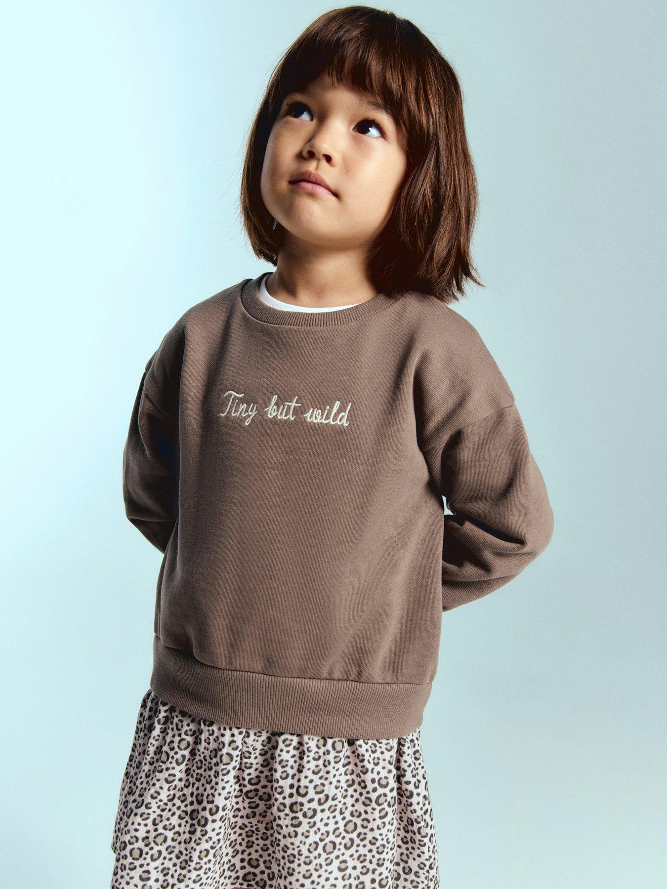 Mango Younger Girls 2 In 1 Leopard Print Sweat Dress - Brown