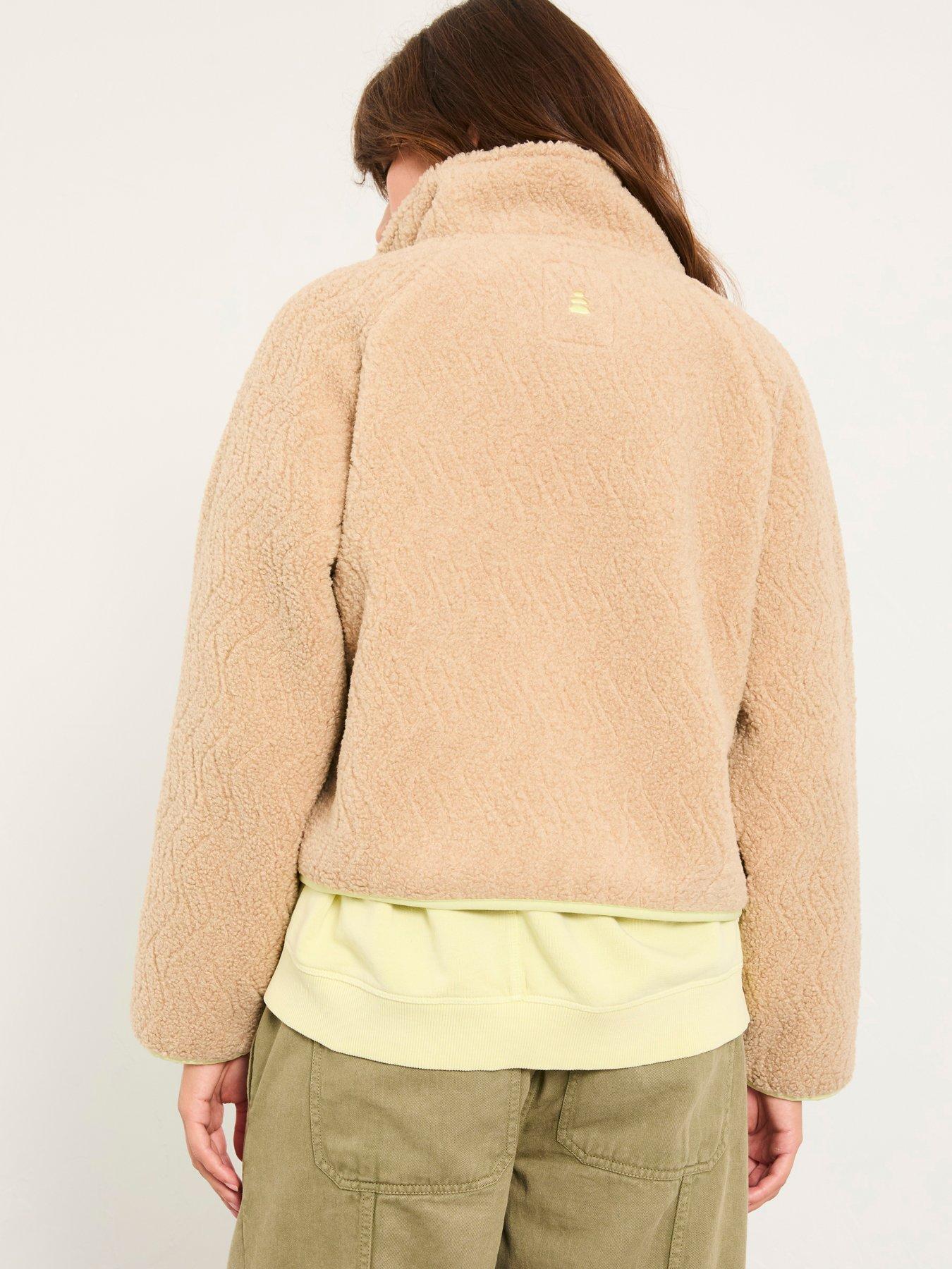 Image 2 of 5 of FatFace Nova Wave Fleece Jacket - Natural