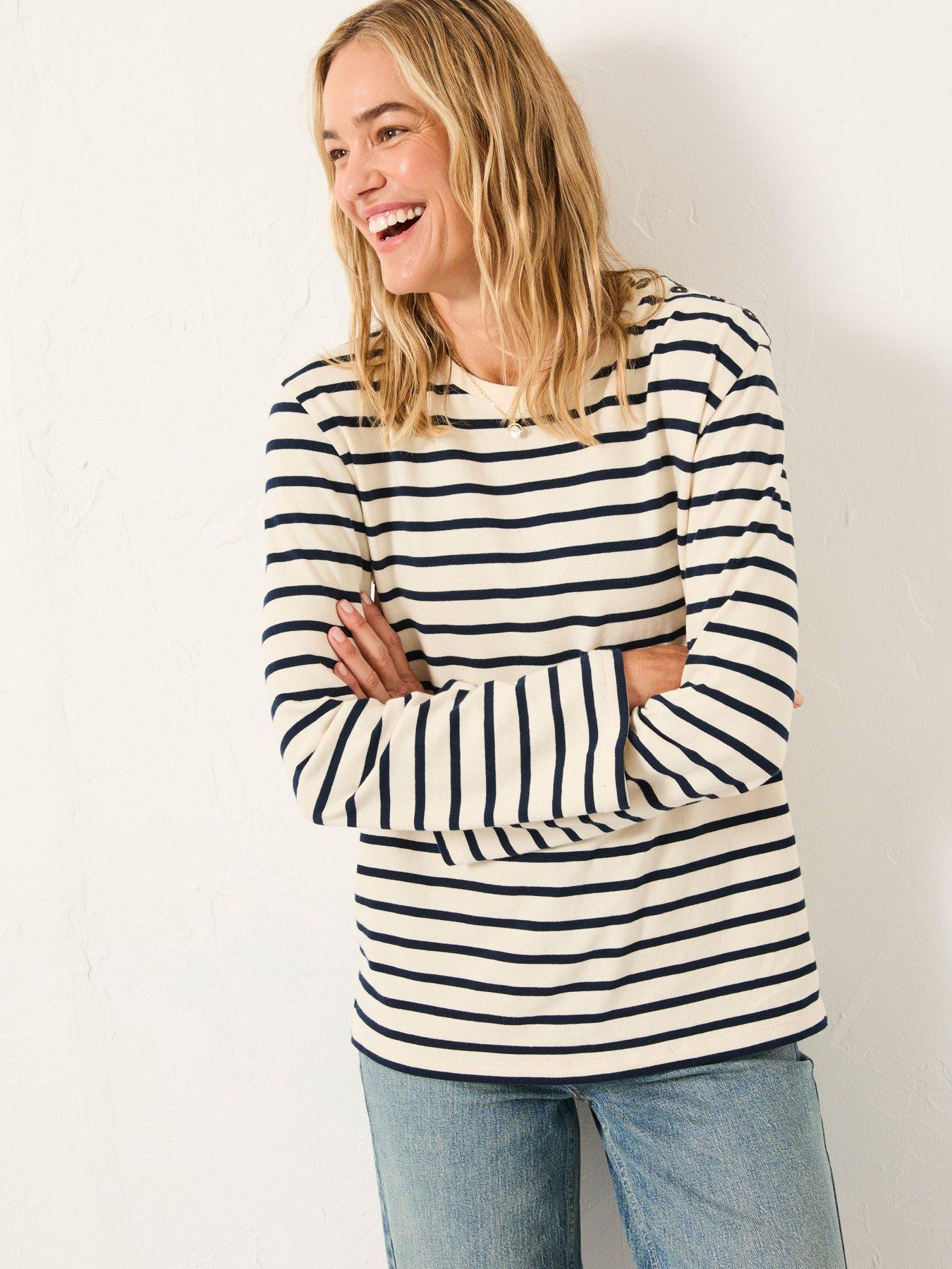 undefined Heavy Stripe Top - Ivory