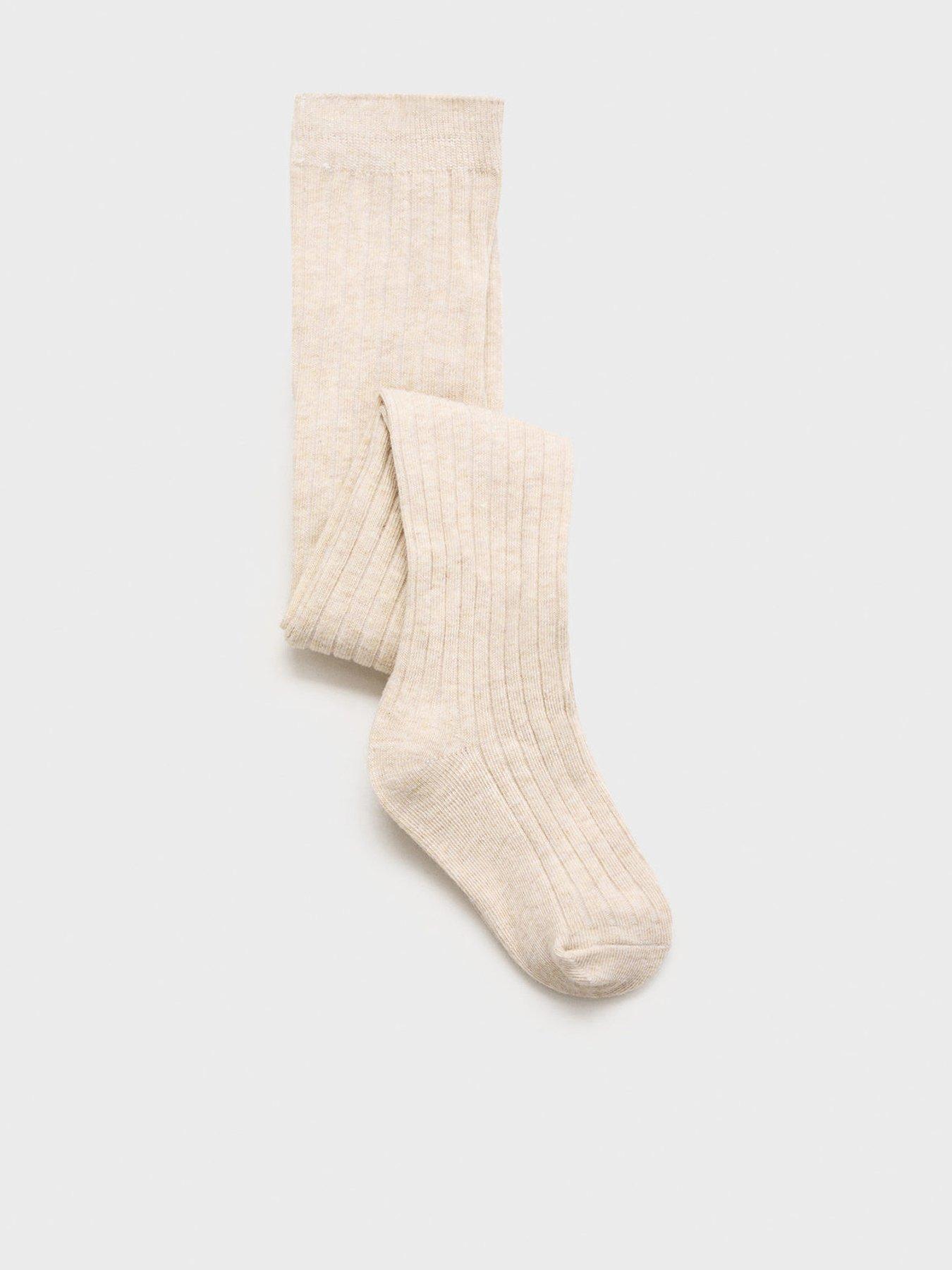 Mango Younger Girls Tights - Beige