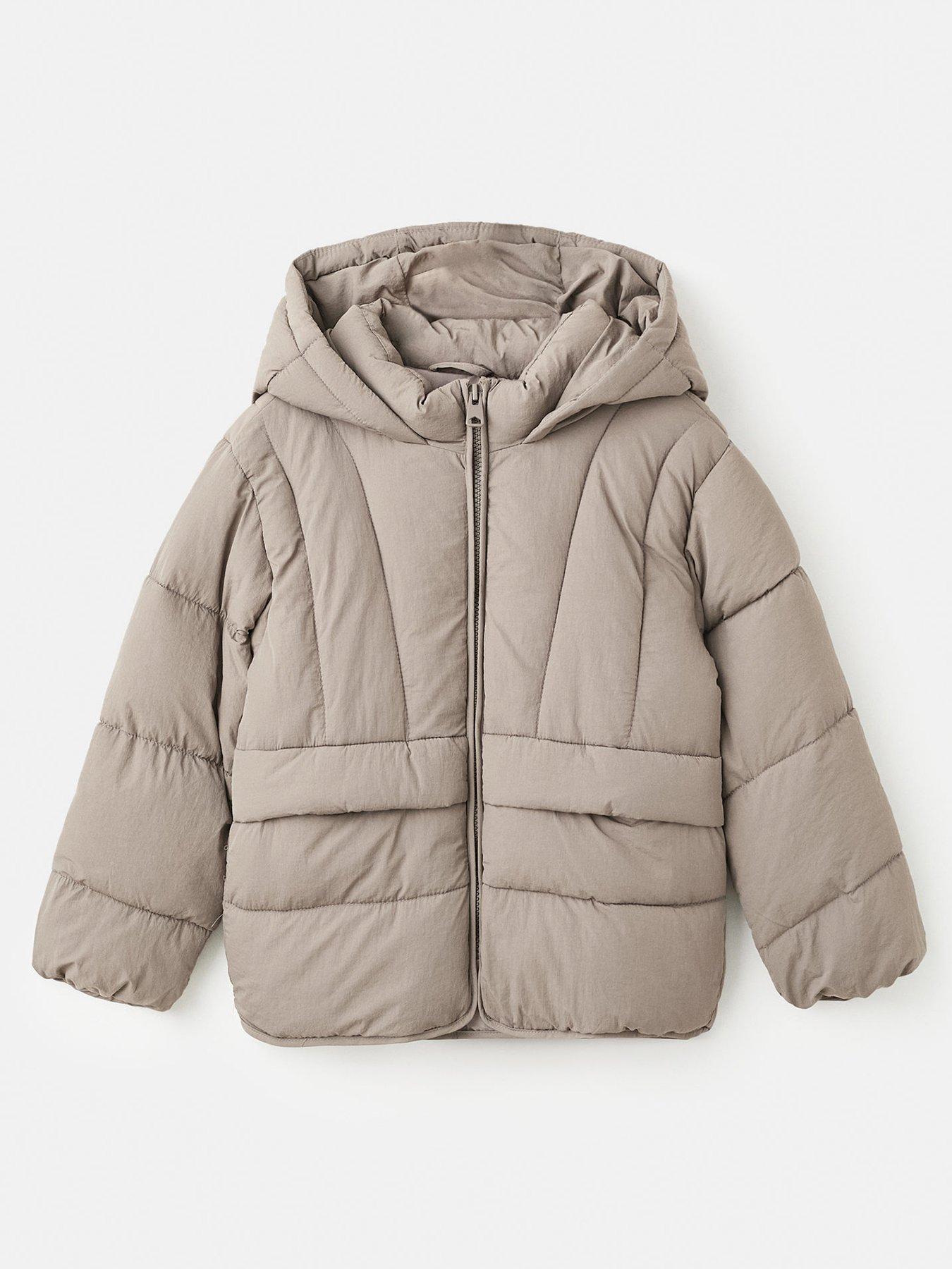 Image 2 of 6 of Mango Girls Padded Coat - Brown